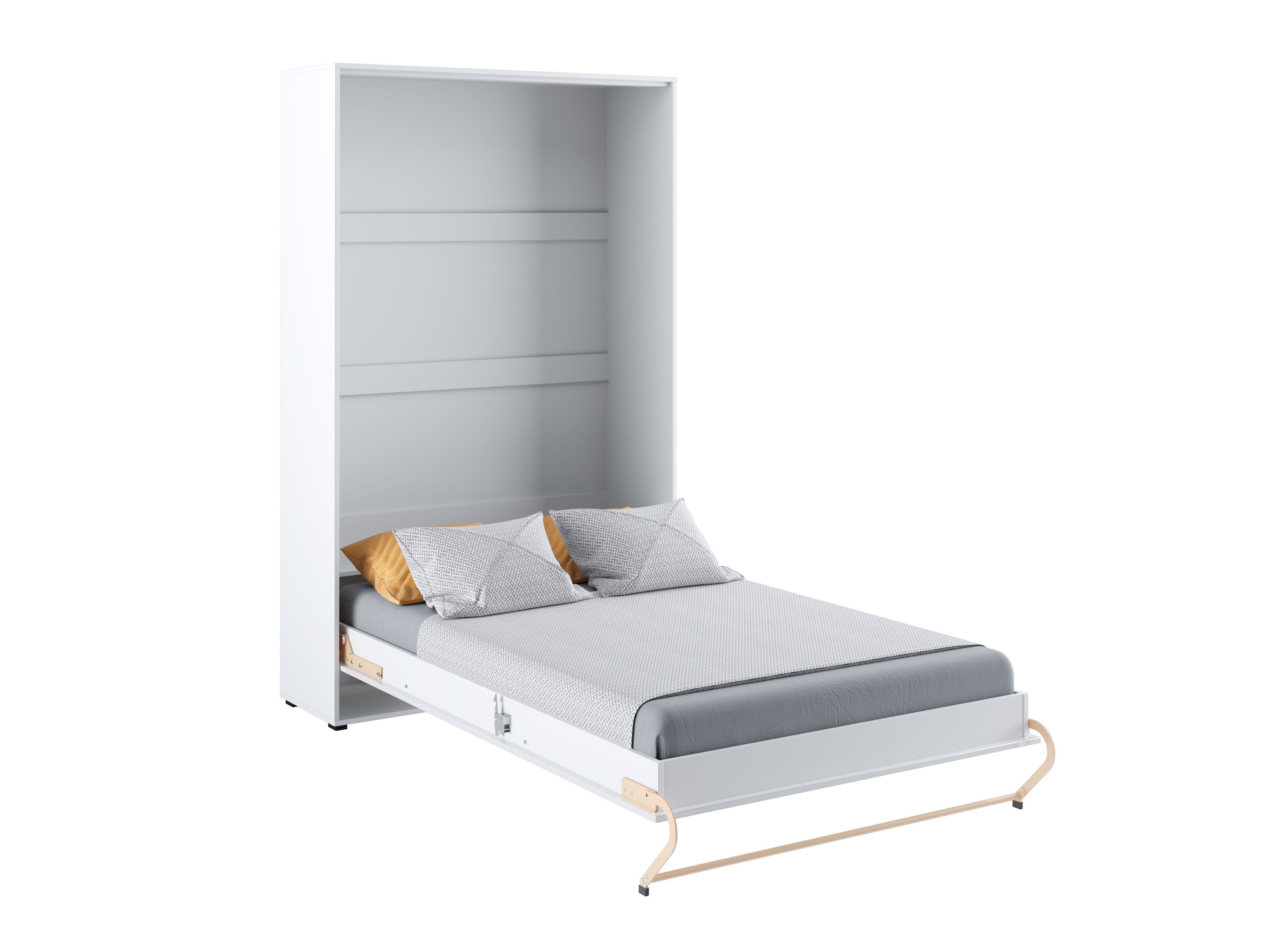 Zidni krevet Concept Pro Lenart III (Belo + Sjajno belo)