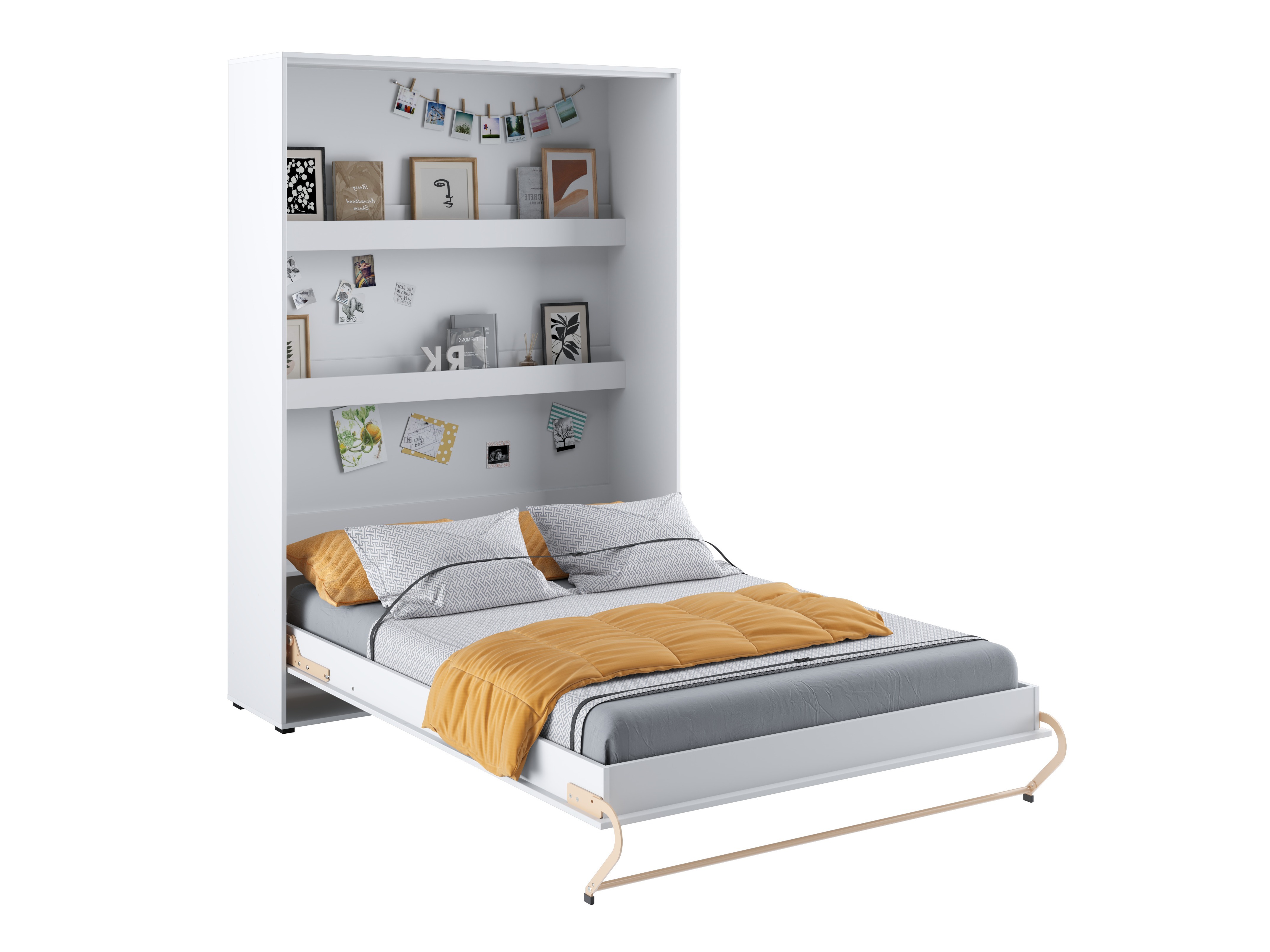 Zidni krevet Concept Pro Lenart III (Belo)