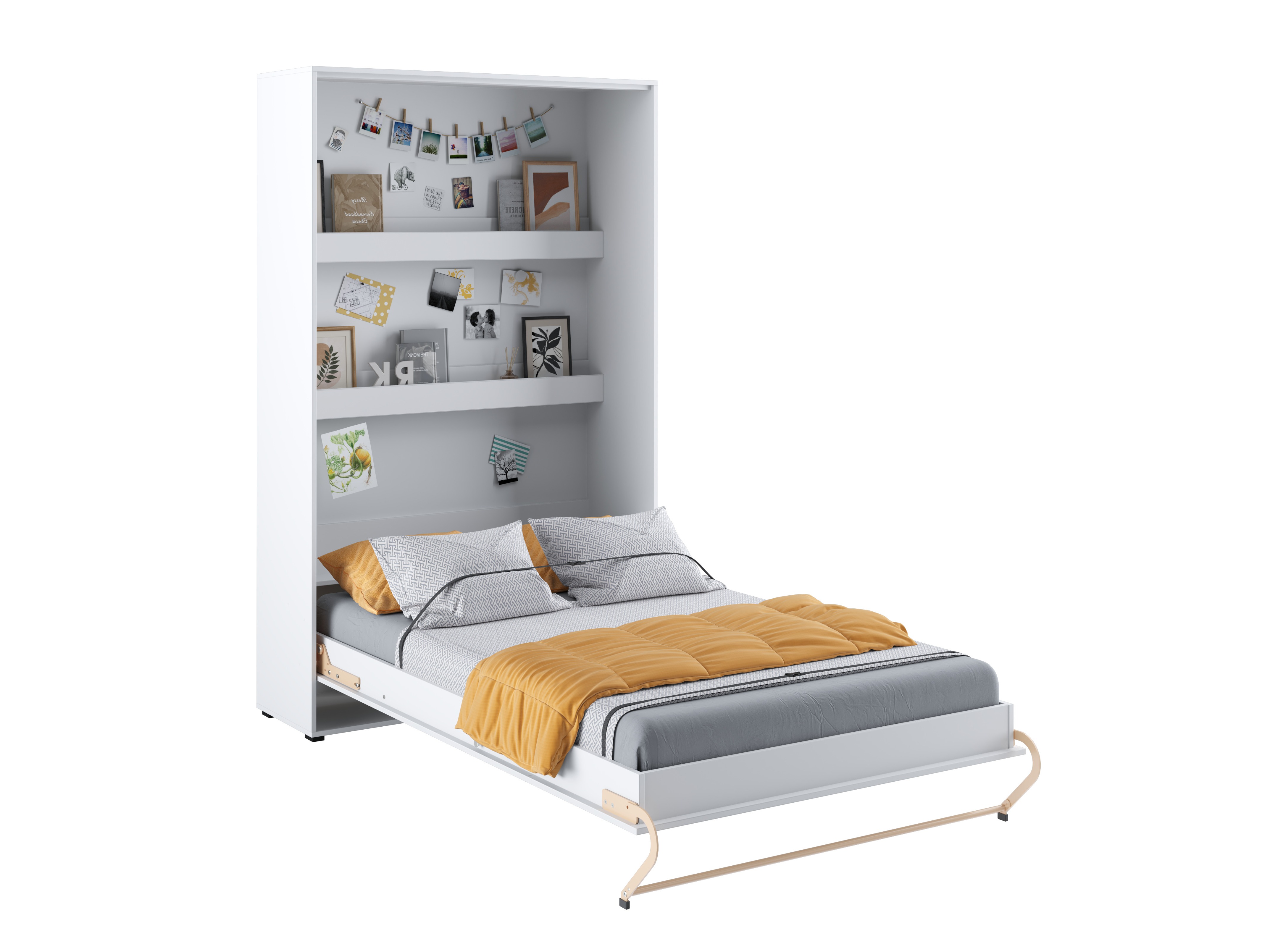Zidni krevet Concept Pro Lenart III (Belo)