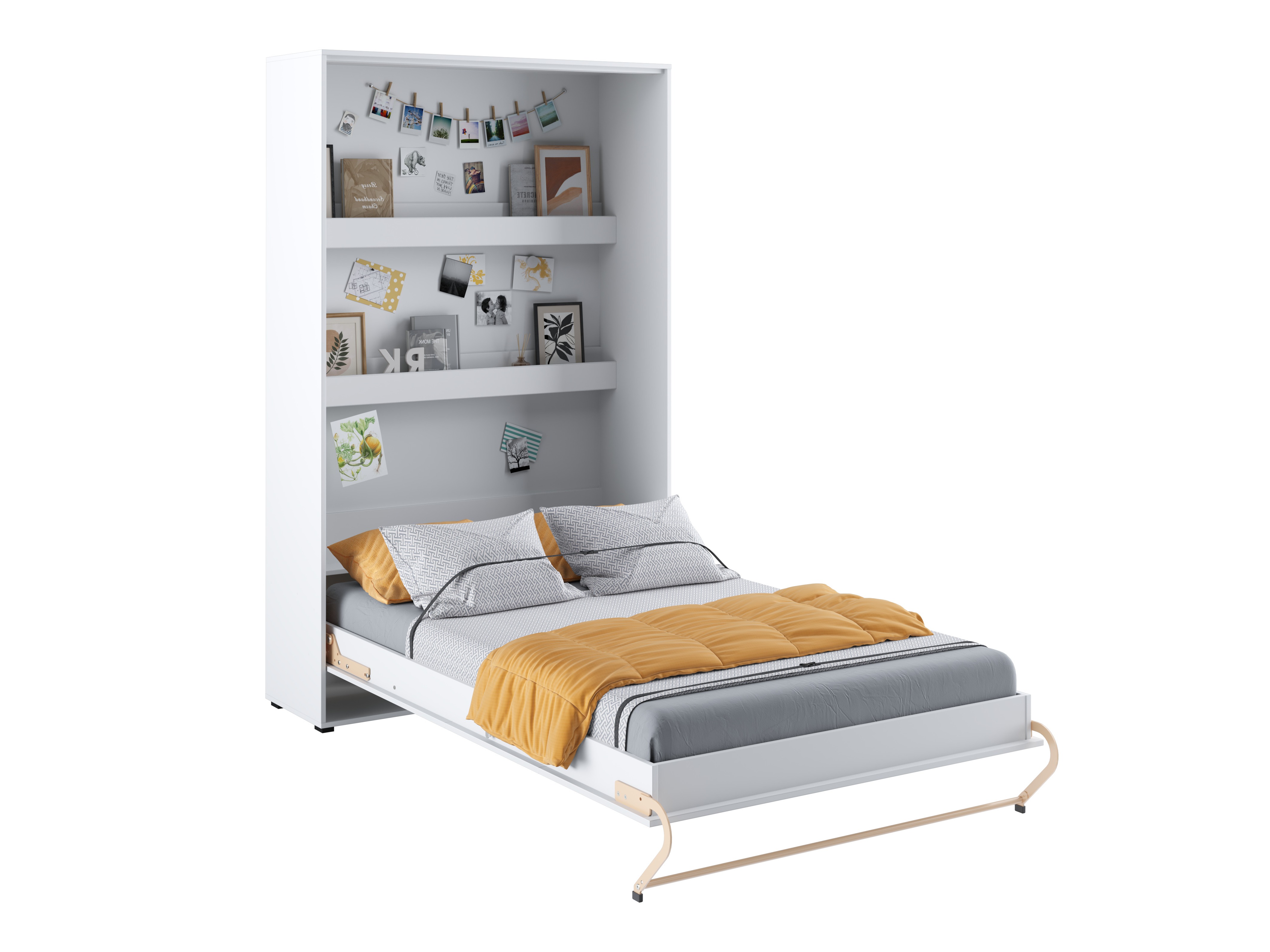 Zidni krevet Concept Pro Lenart III (Belo)