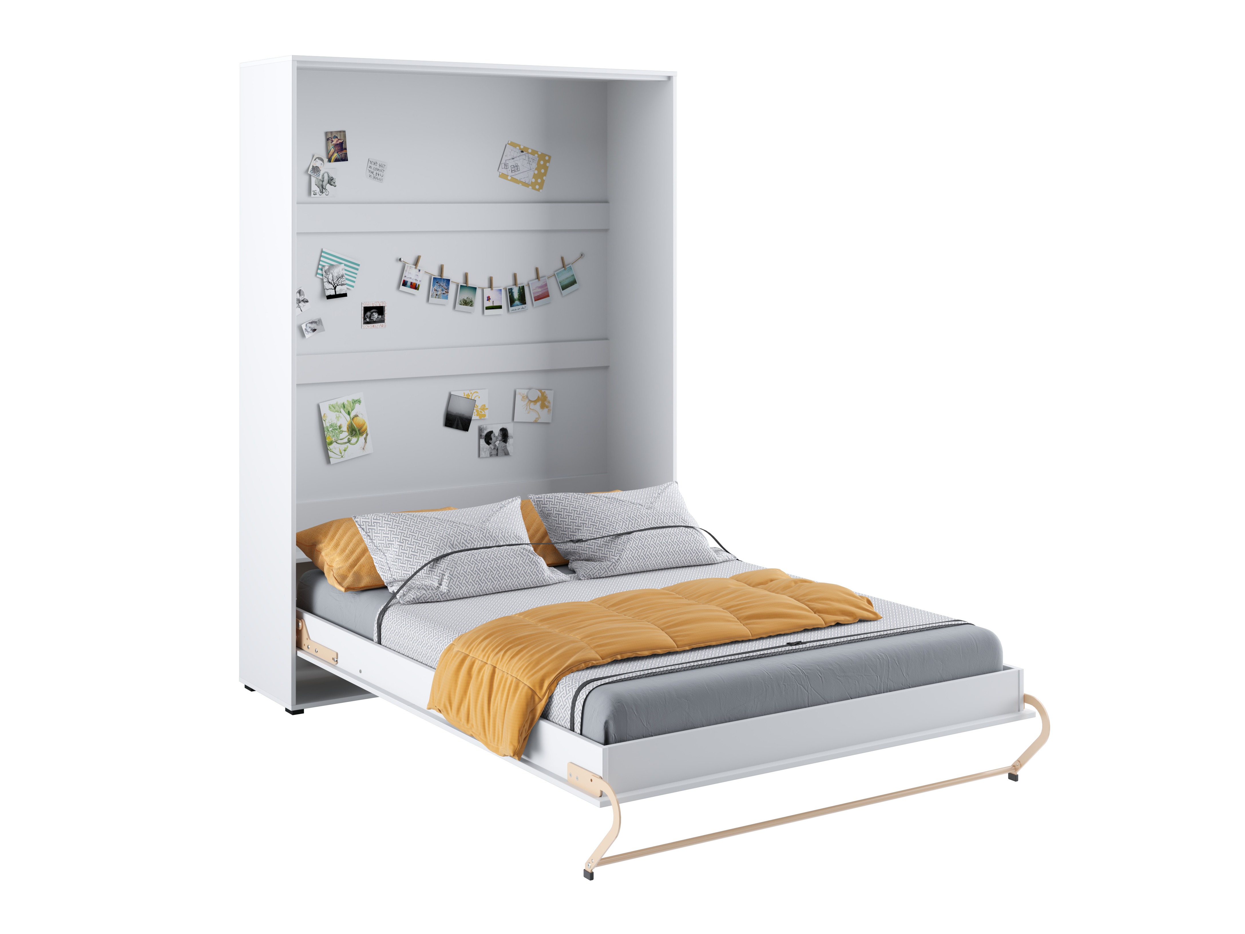 Zidni krevet Concept Pro Lenart III (Belo)