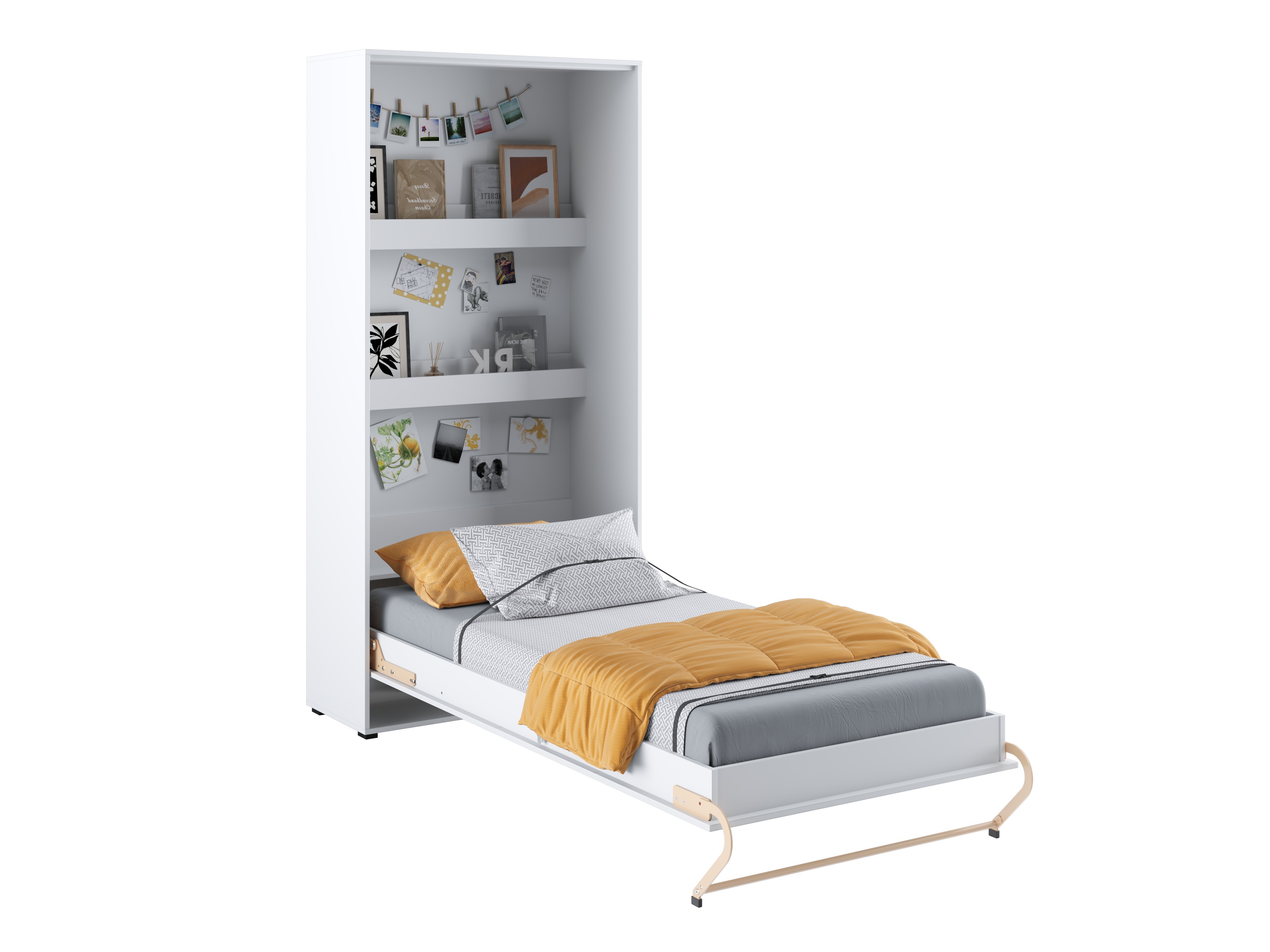 Zidni krevet Concept Pro Lenart III (Belo)