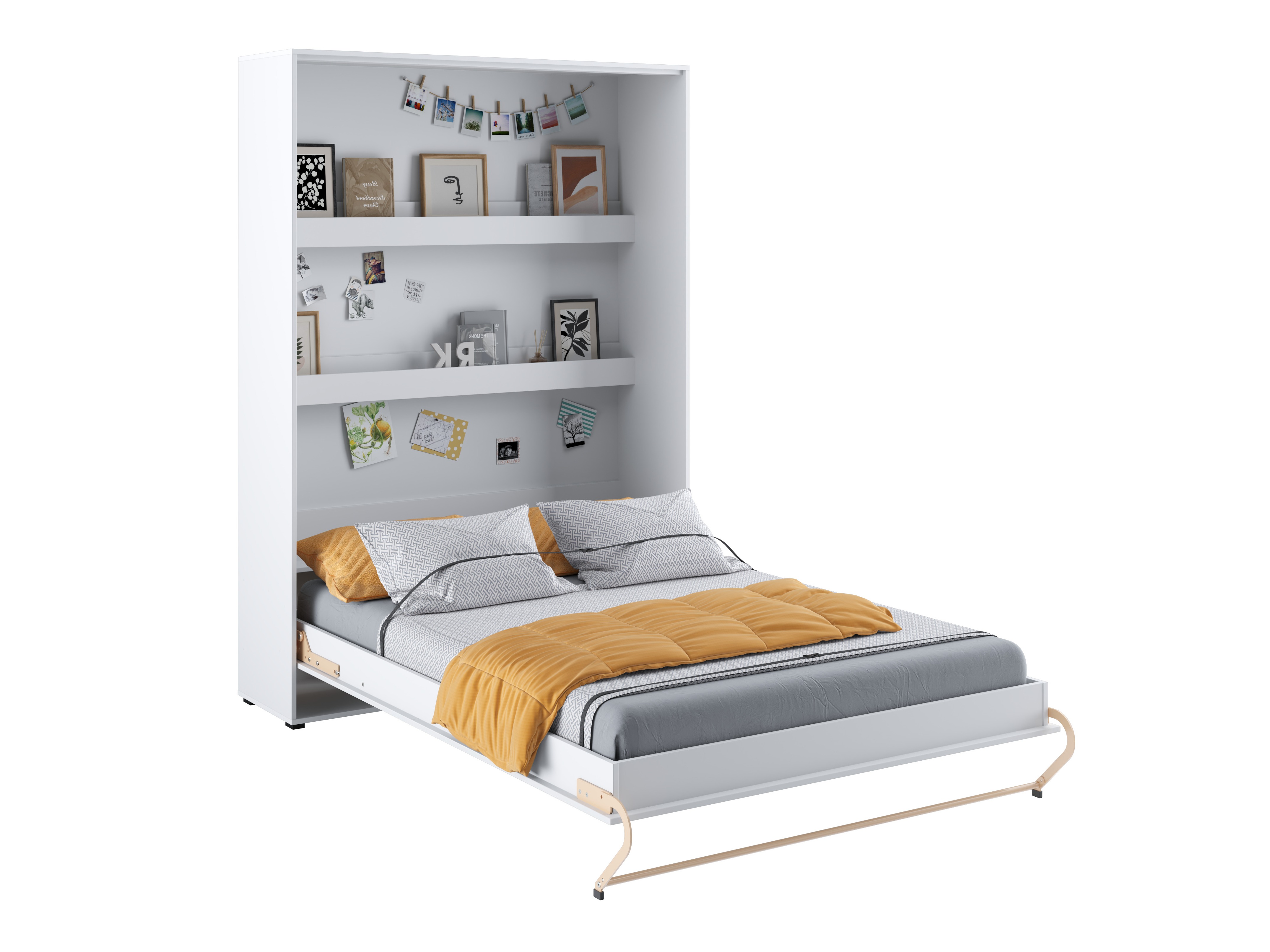 Zidni krevet Concept Pro Lenart III (Belo)