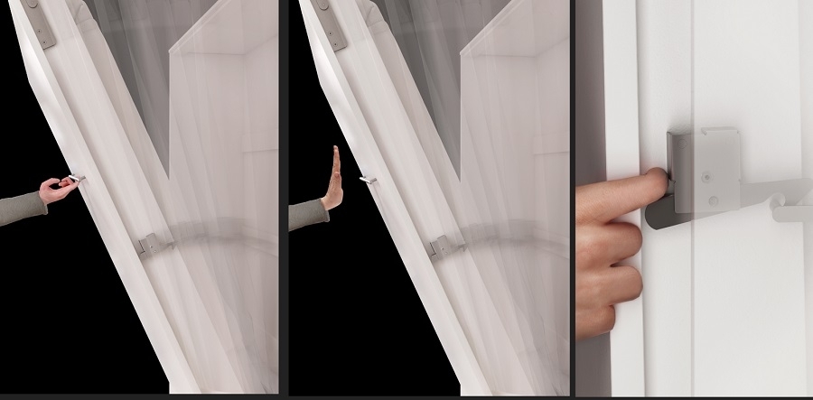 Zidni krevet Concept Pro Lenart III (Belo)