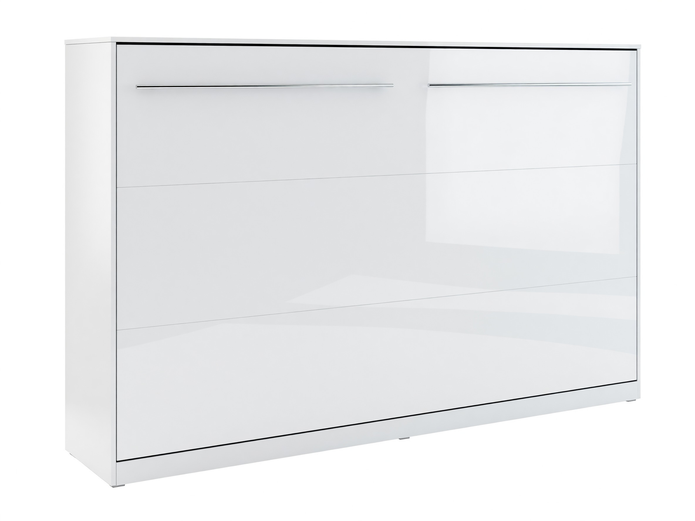 Zidni krevet Concept Pro Lenart IV (Belo + Sjajno belo)