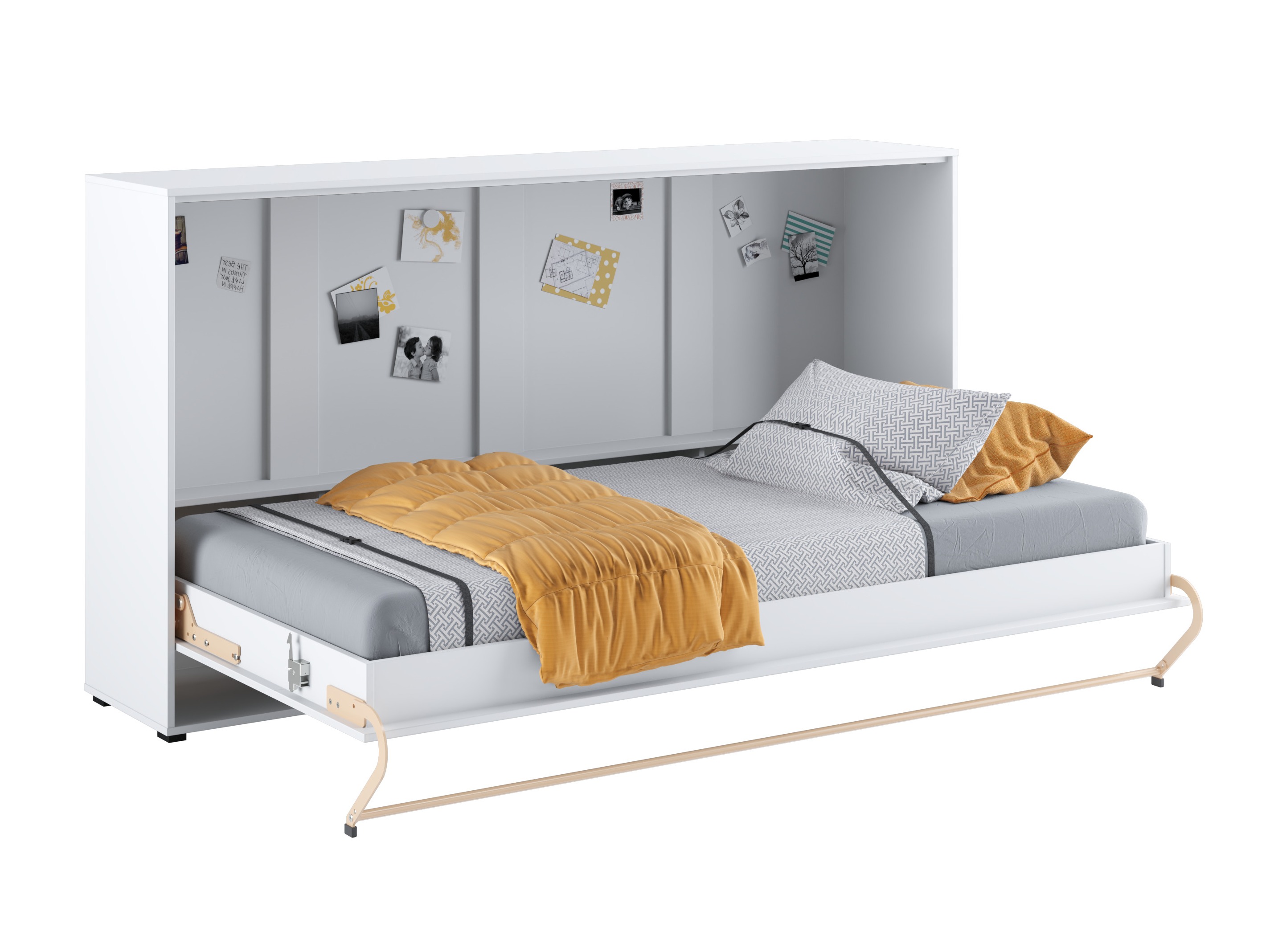 Zidni krevet Concept Pro Lenart IV (Belo)