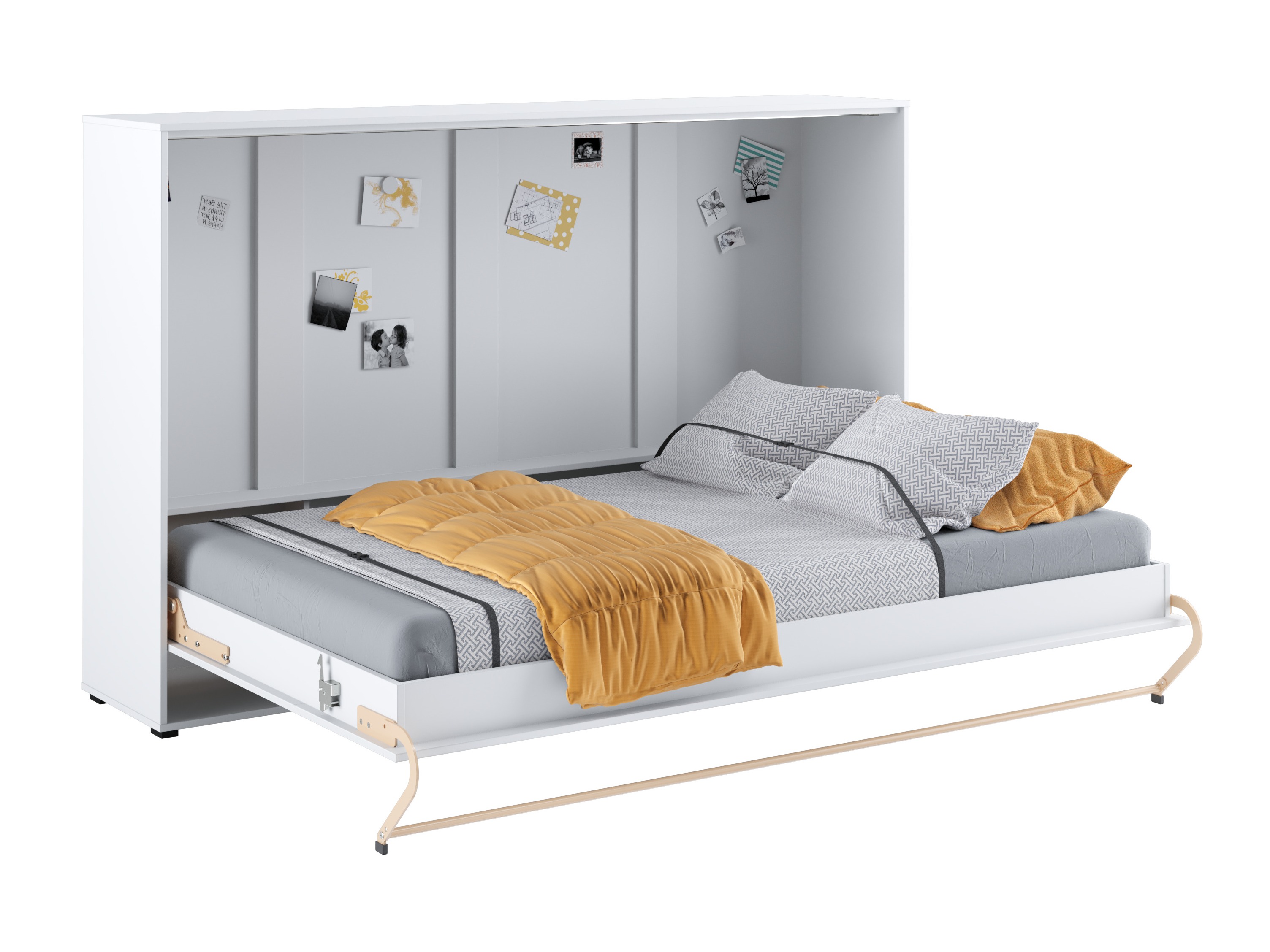 Zidni krevet Concept Pro Lenart IV (Belo)