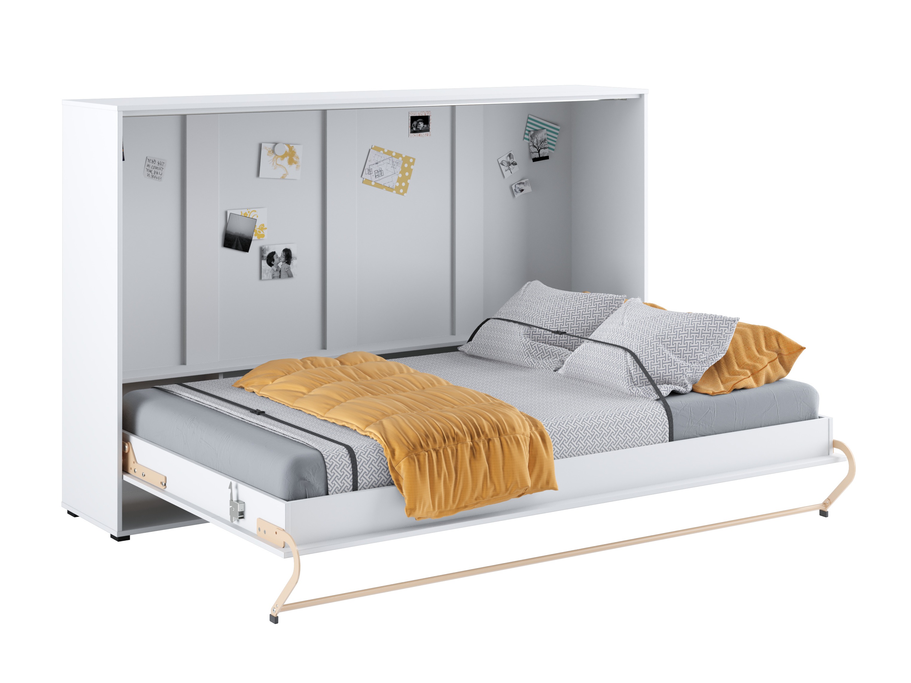 Zidni krevet Concept Pro Lenart IV (Belo)