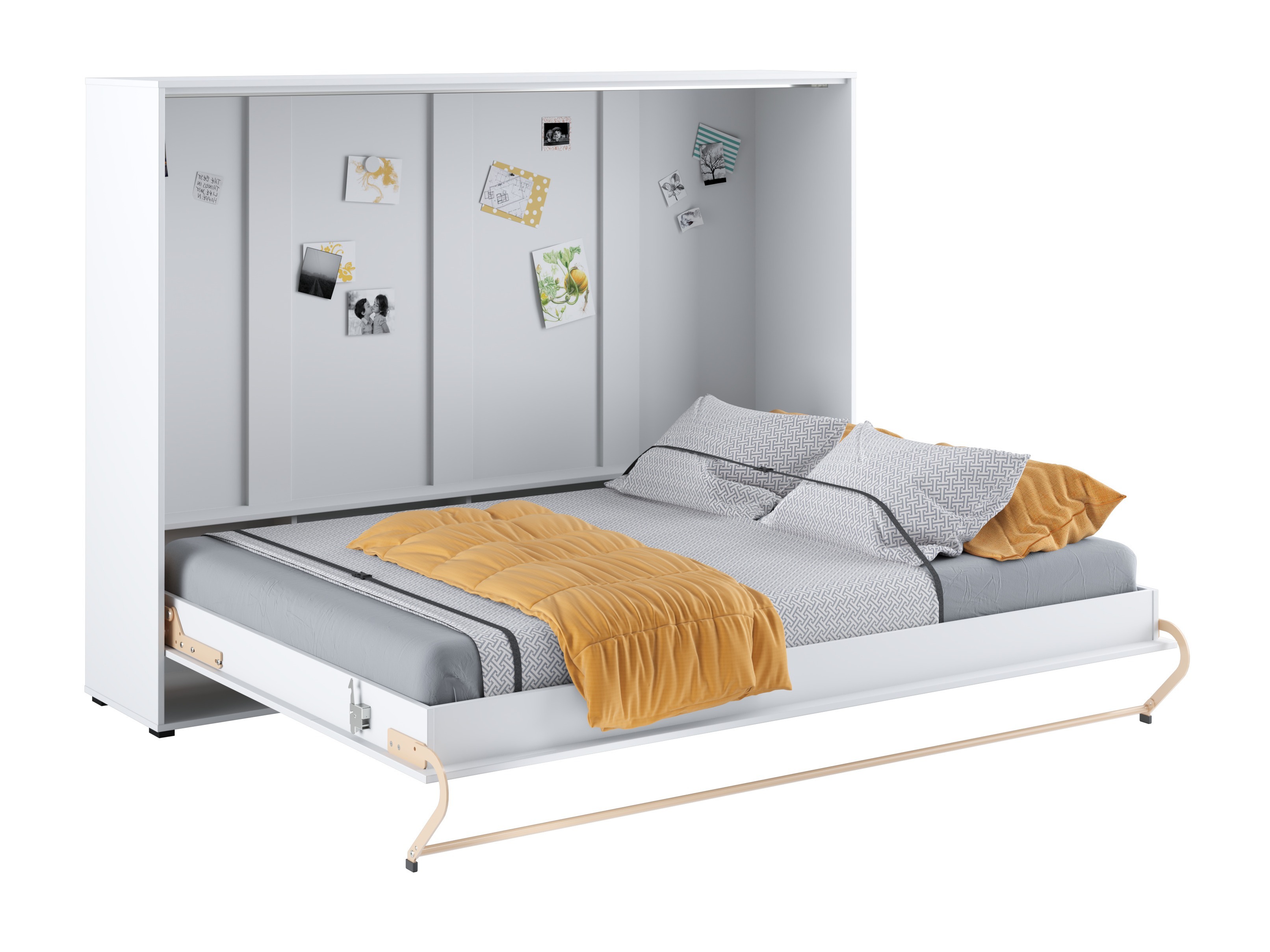 Zidni krevet Concept Pro Lenart IV (Belo)