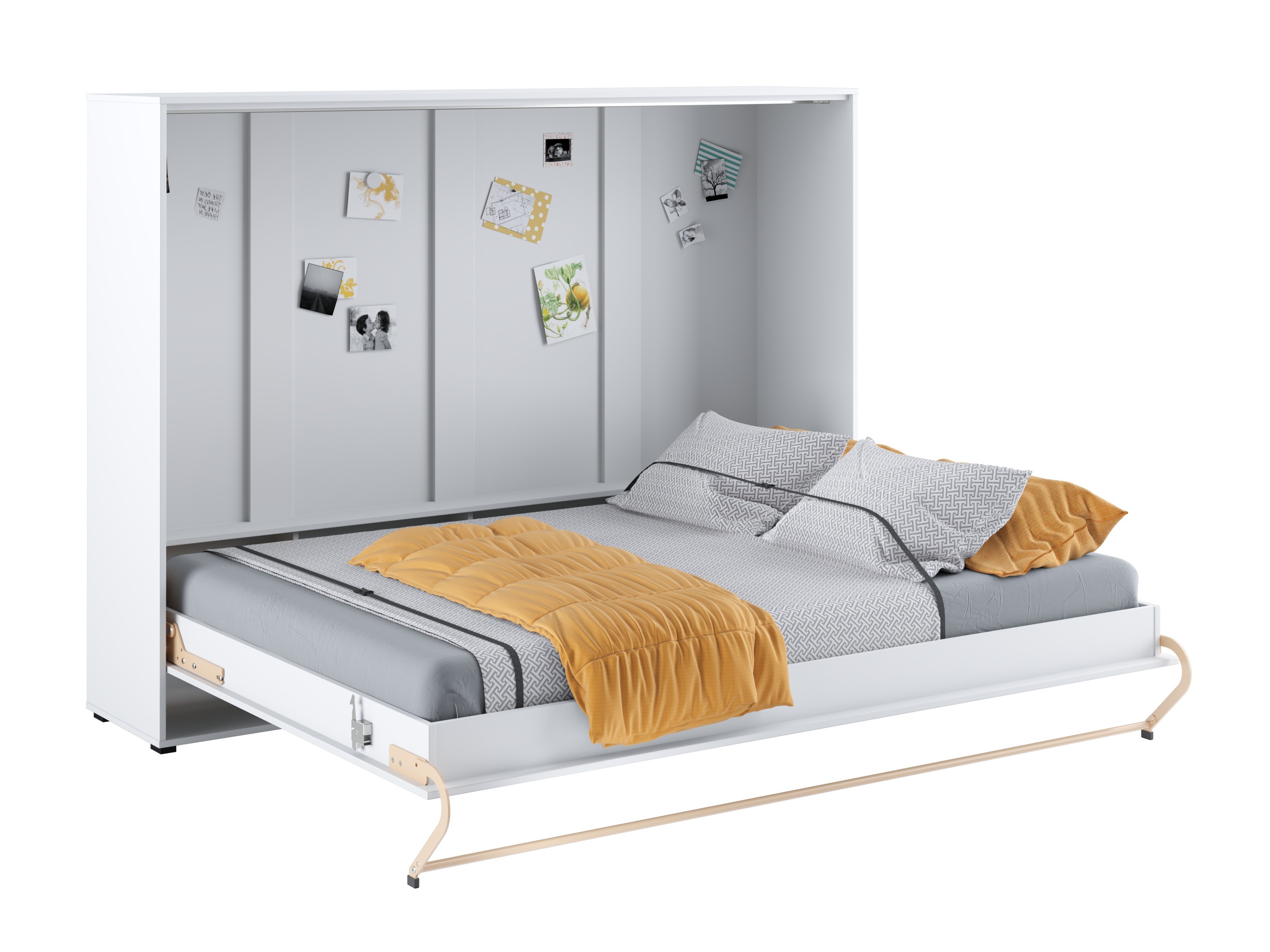Zidni krevet Concept Pro Lenart IV (Belo)