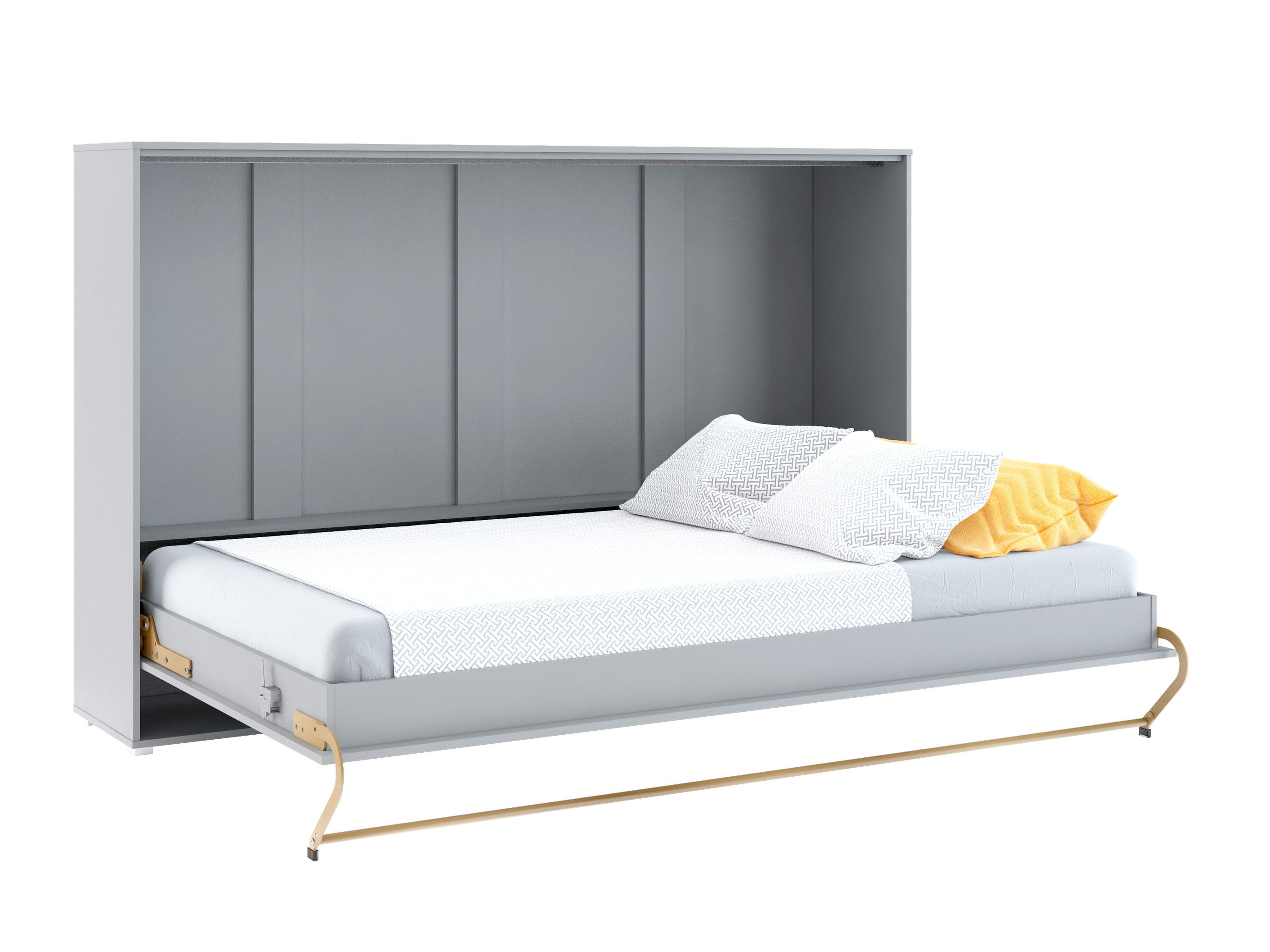 Zidni krevet Concept Pro Lenart IV (Sivo)