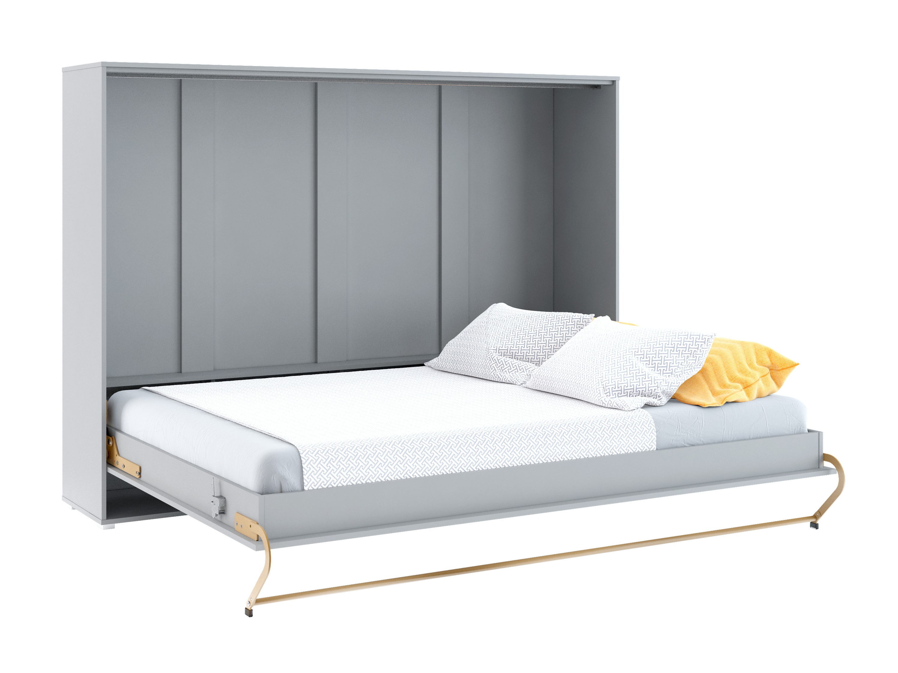 Zidni krevet Concept Pro Lenart IV (Sivo)