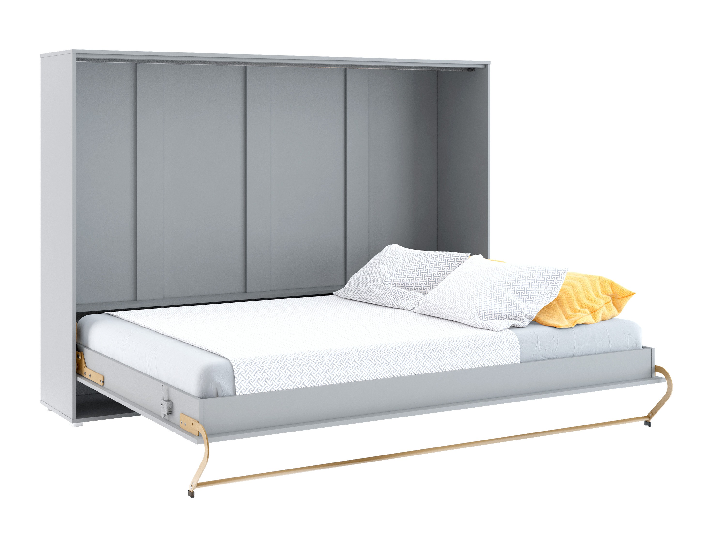 Zidni krevet Concept Pro Lenart IV (Sivo)