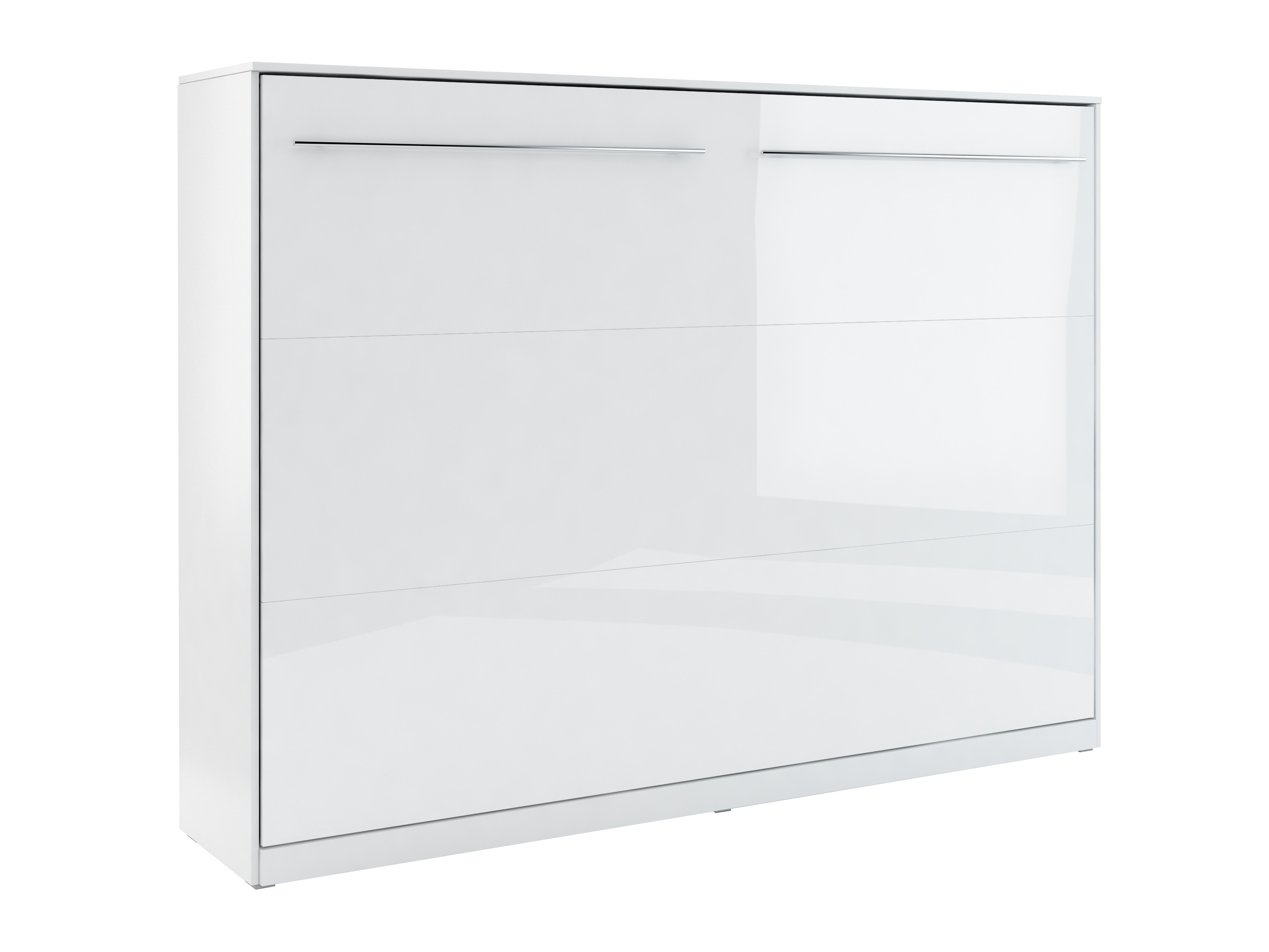 Zidni krevet Concept Pro Lenart IV (Belo + Sjajno belo)