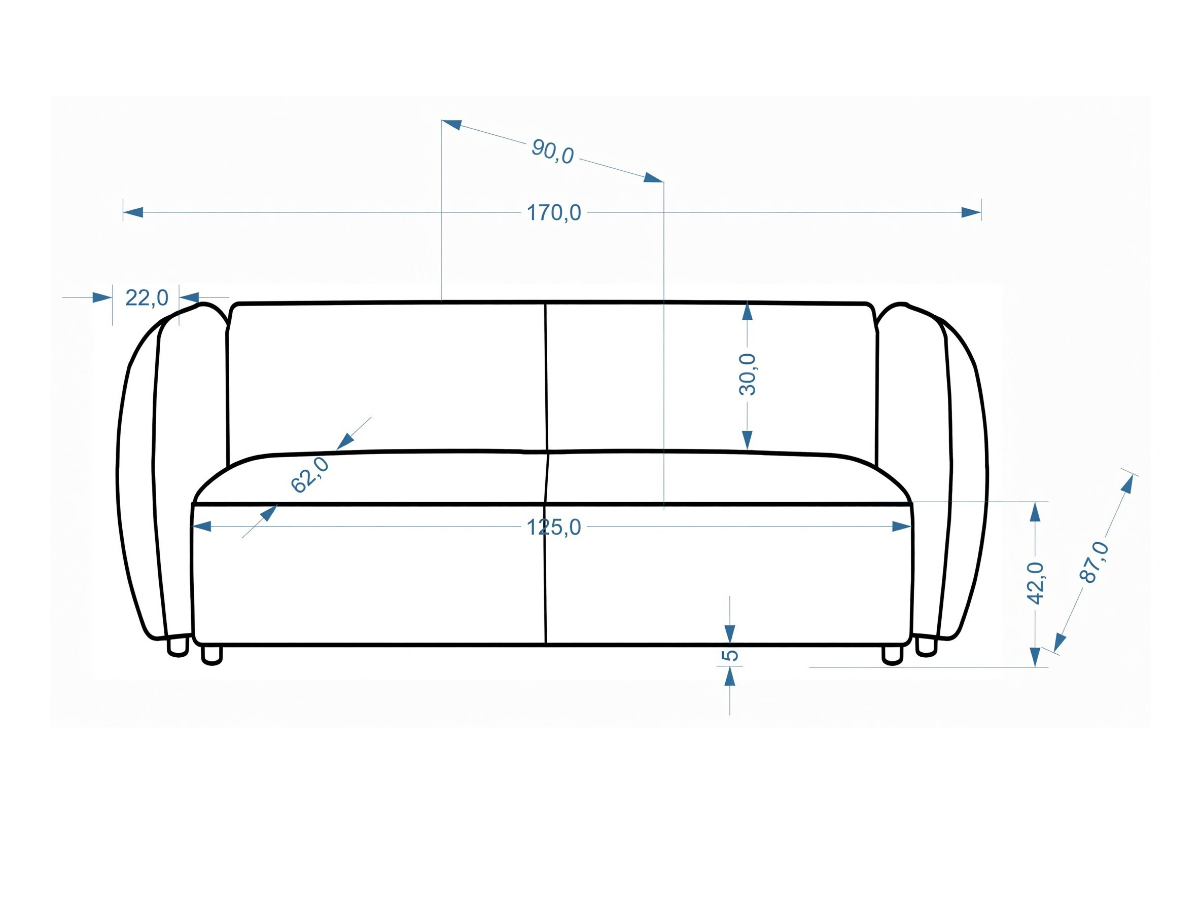 Sofa Houston 2178 (Krem)