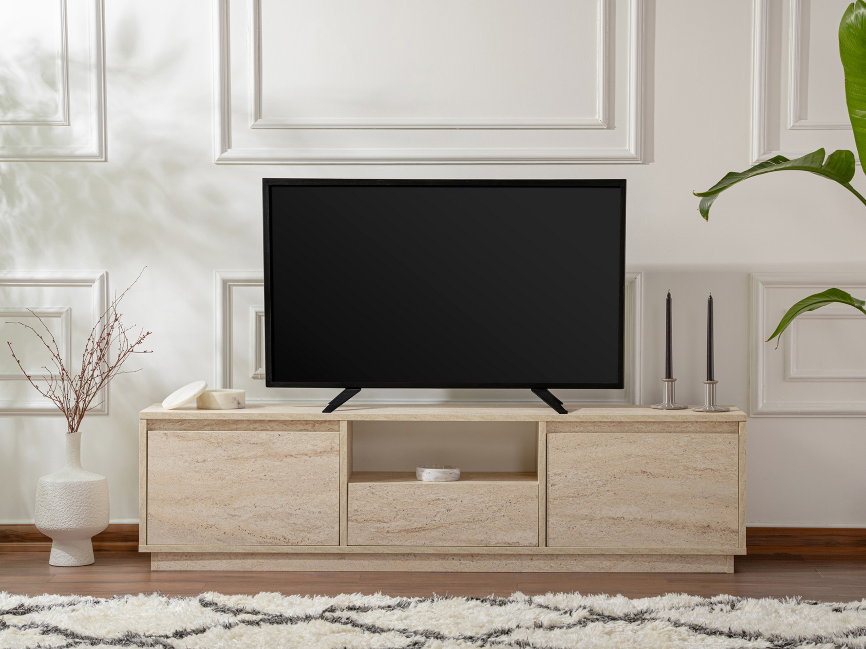 TV komoda Novato 106 (Svetli travertin)