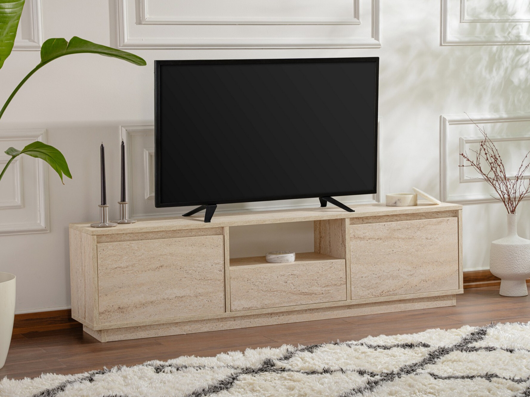 TV komoda Novato 106 (Svetli travertin)