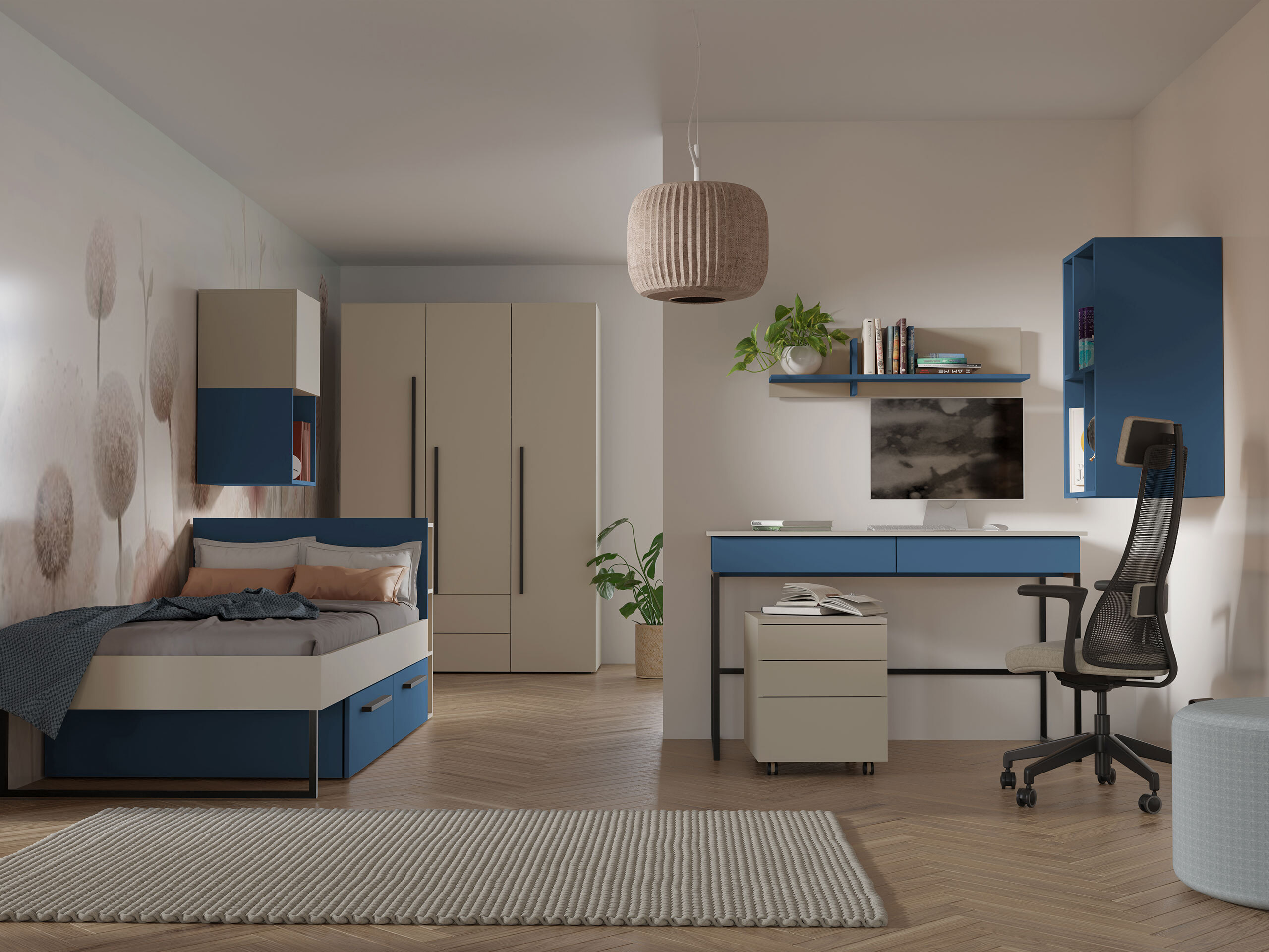 Krevet Etruva 110 (Kašmir + Plava)