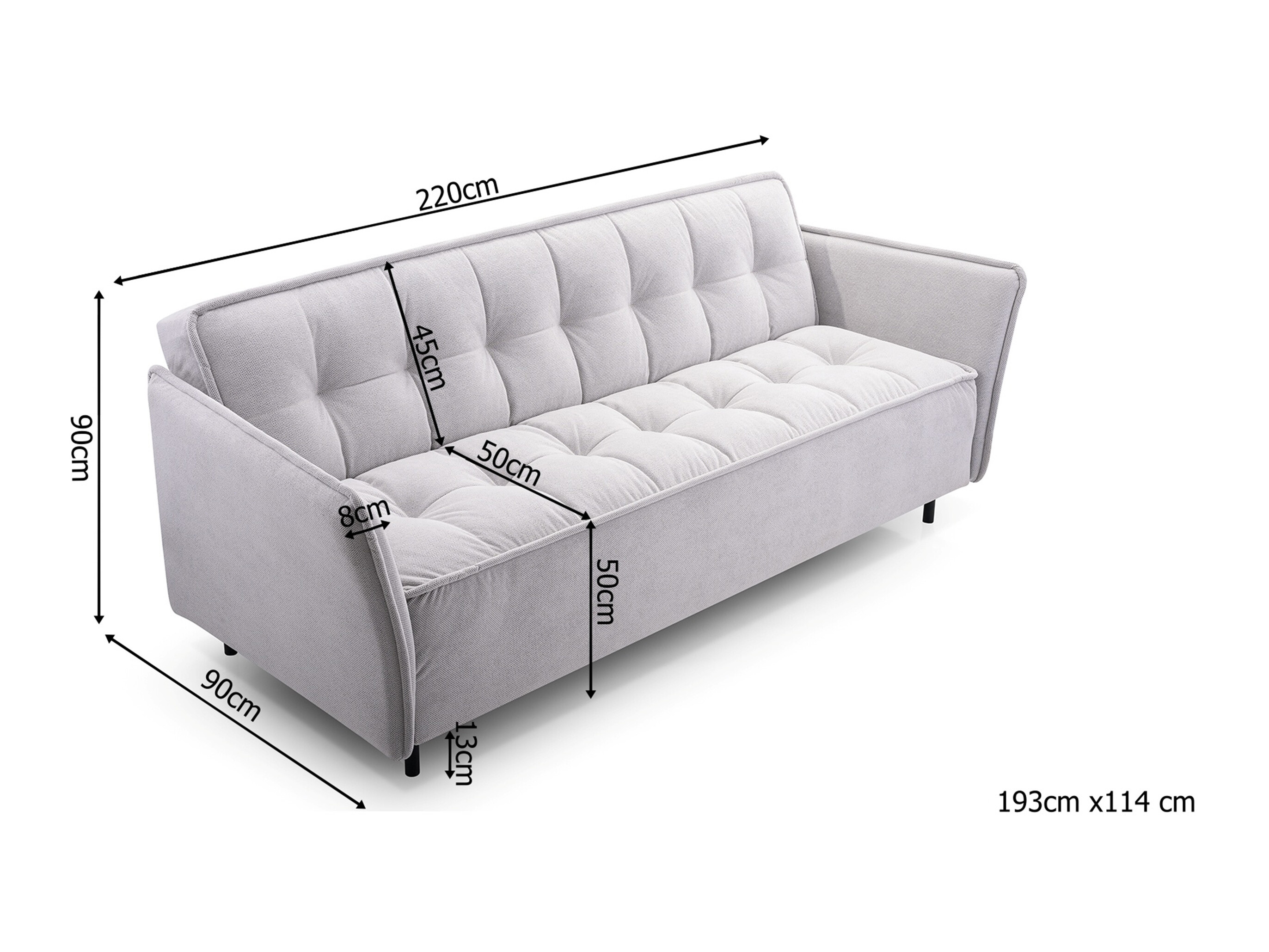 Sofa na razvlačenje Lufkin 130 (Curio 99)