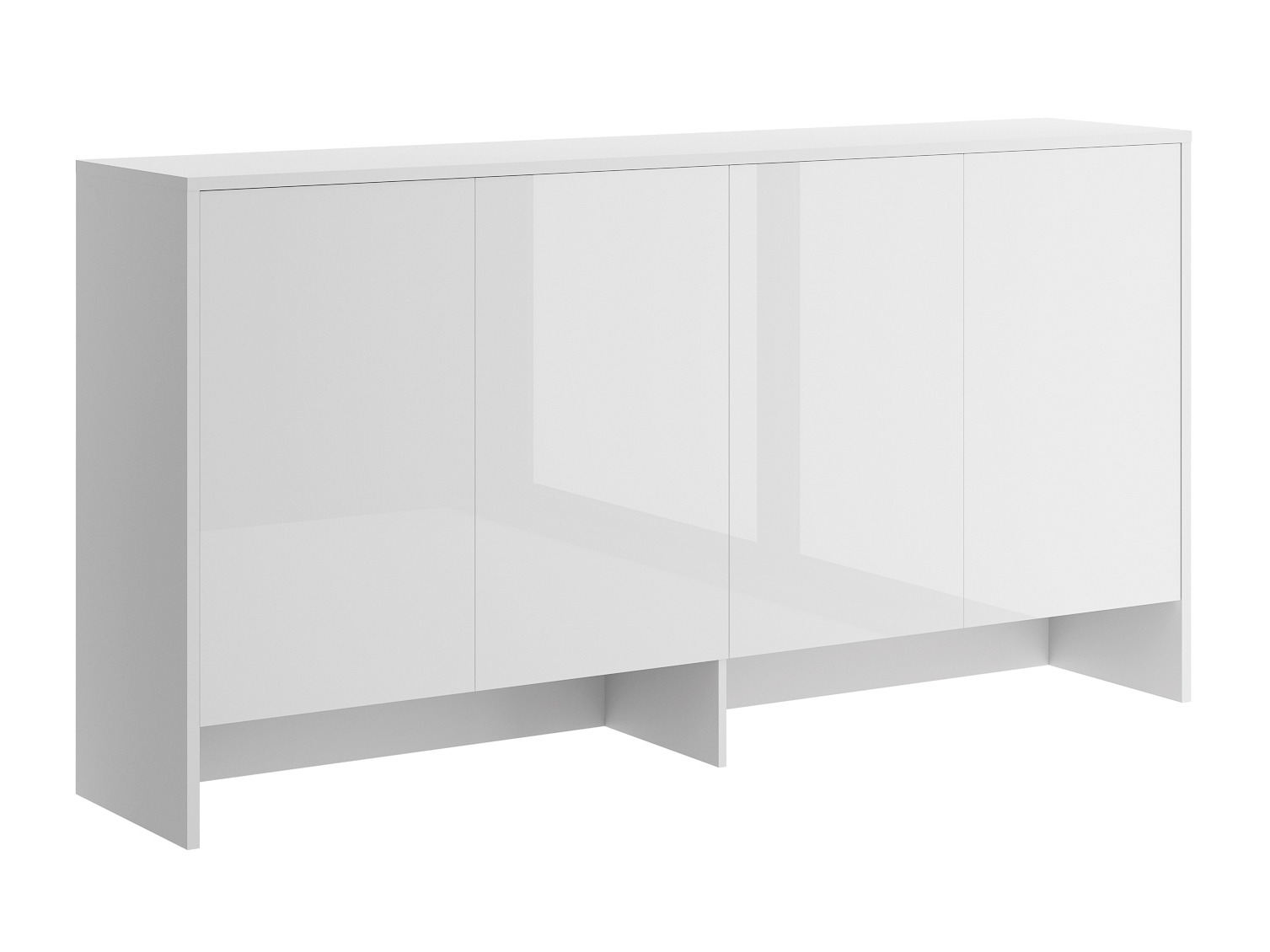 Ormarić Concept Lenart V (Belo + Sjajno belo)