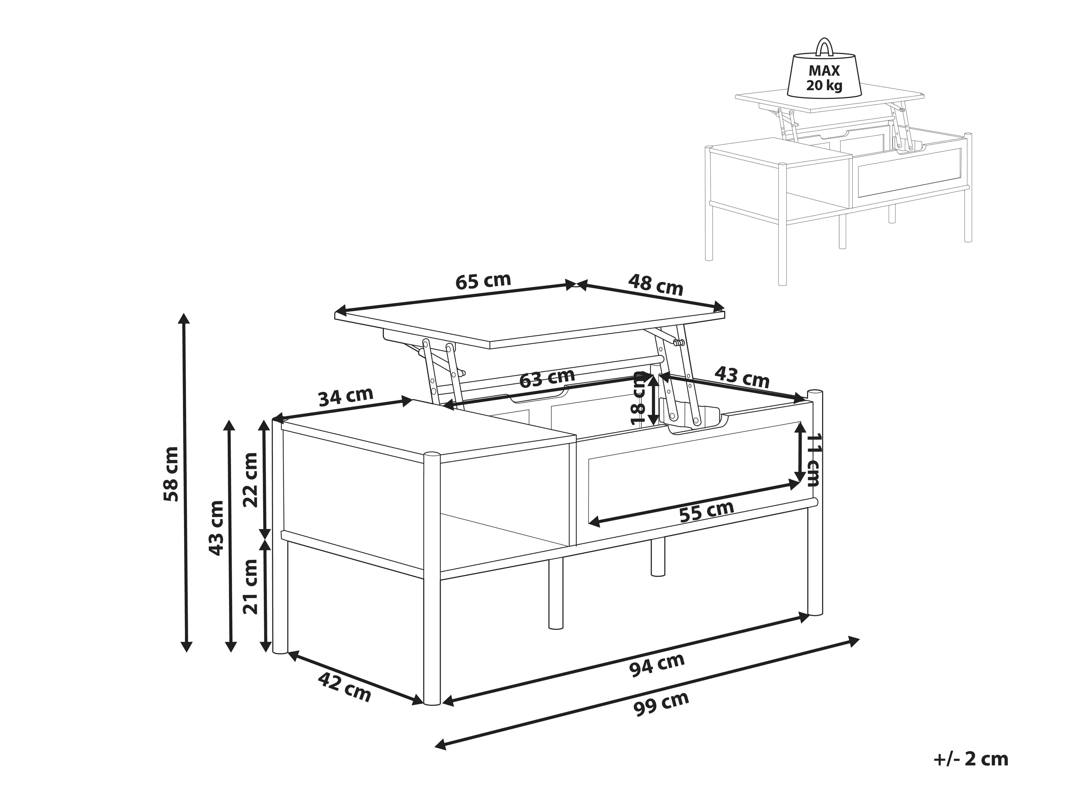 Modularni stočić za kafu Berwyn 3462