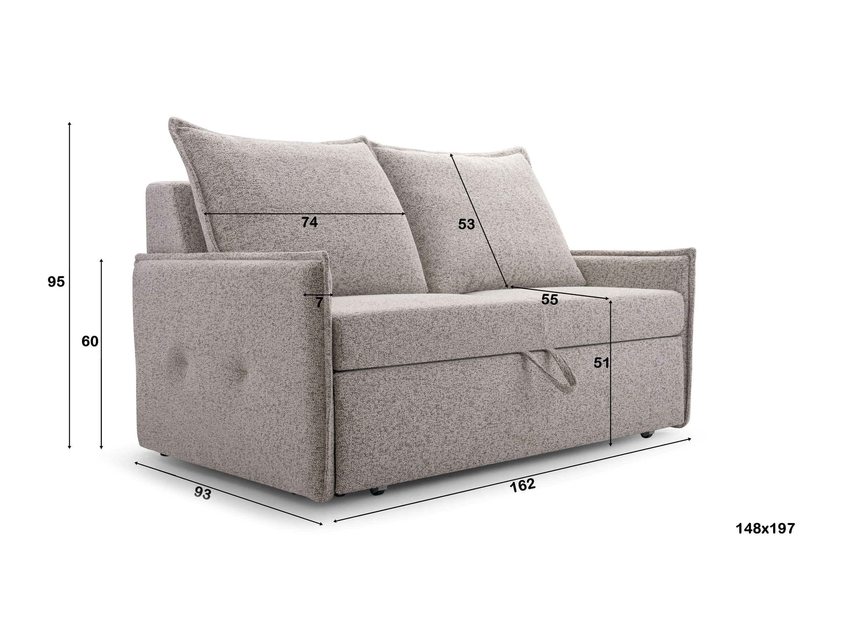 Sofa na razvlačenje Lufkin 163 (Puente 06)