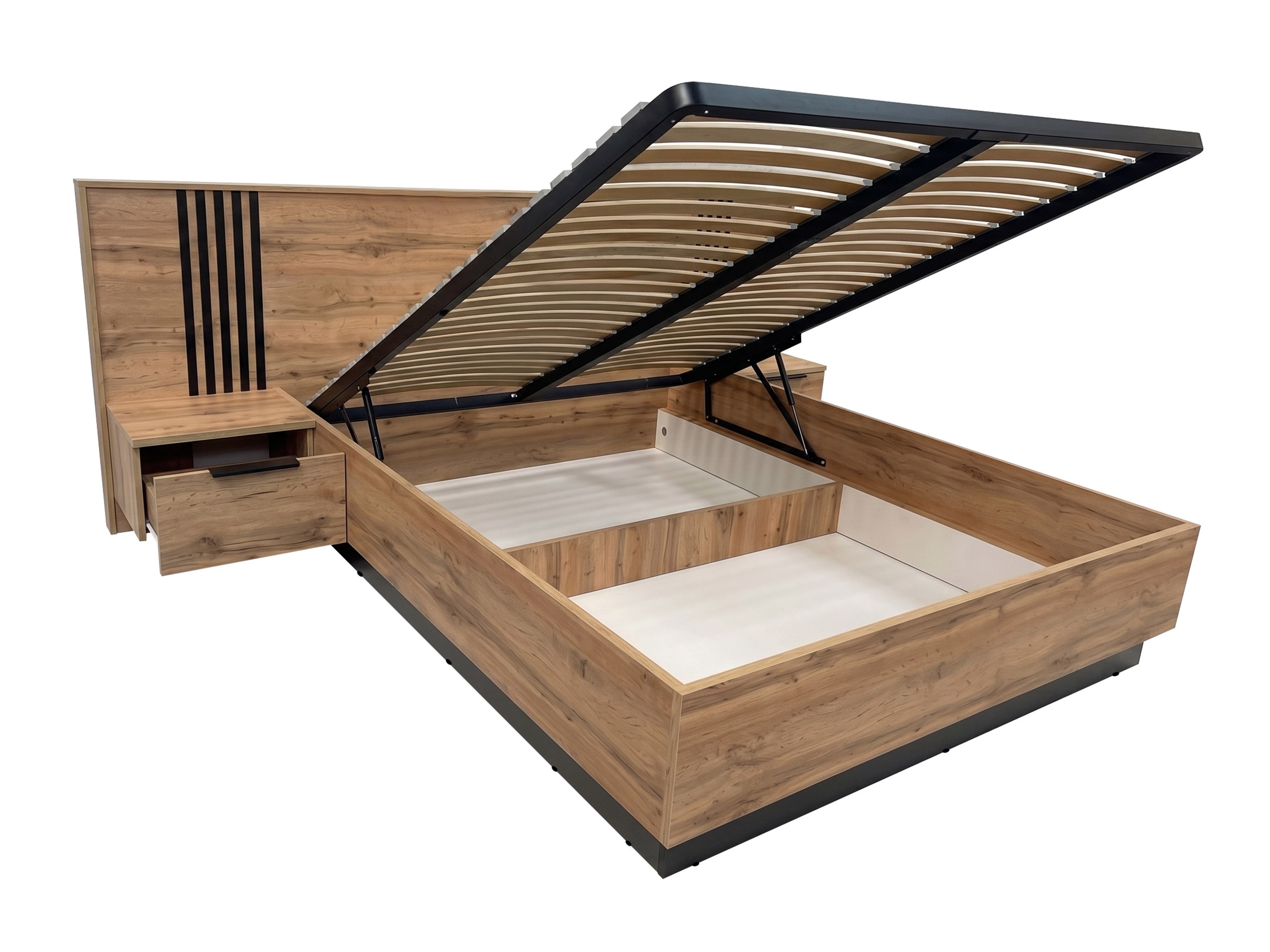 Set spavaća soba Collis (Hrast Votan + Belo)