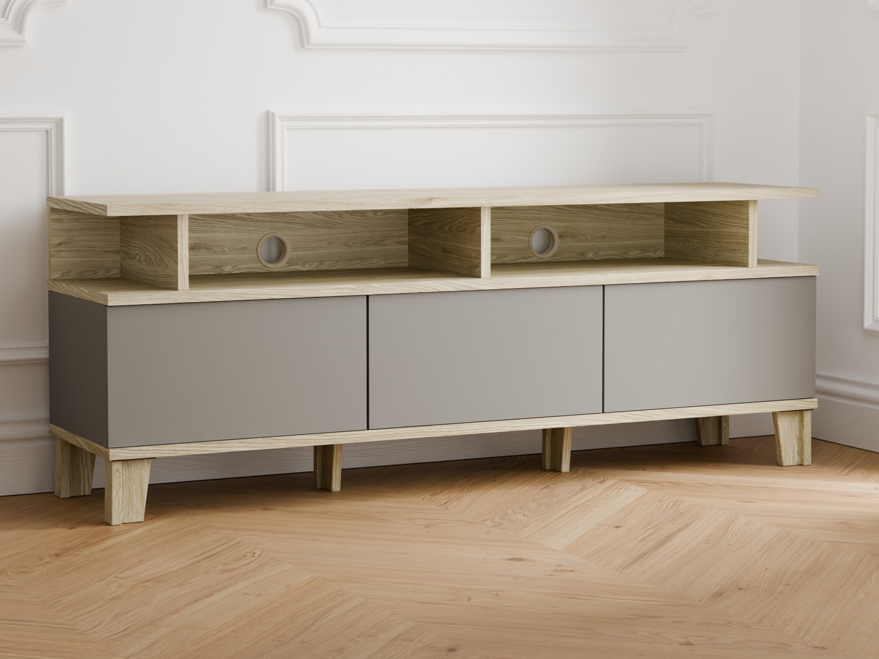 TV komoda Evarveru 101 (Sivo)