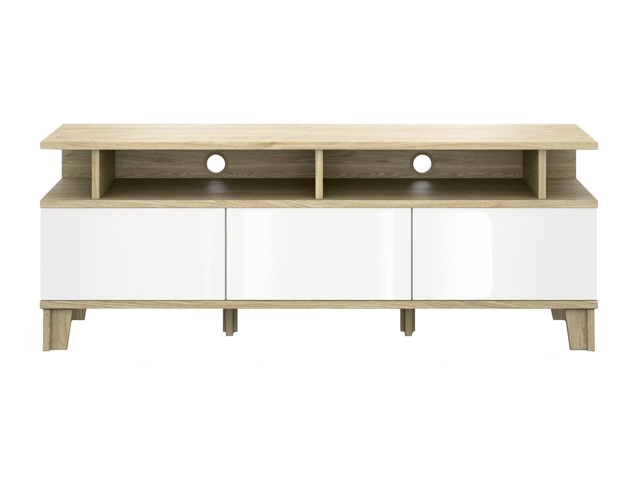 TV komoda Evarveru 101 (Sjajno belo)