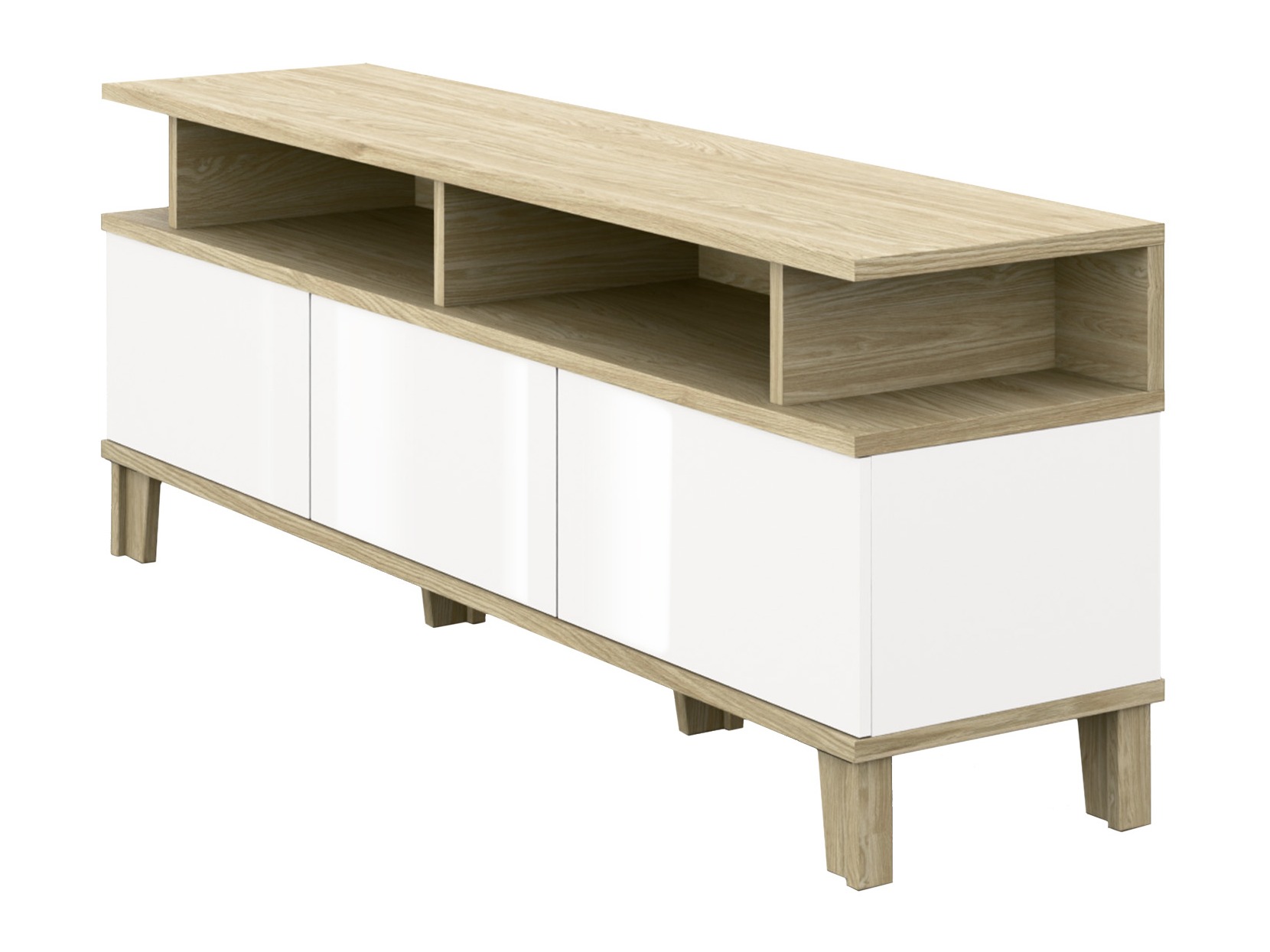 TV komoda Evarveru 101 (Sjajno belo)