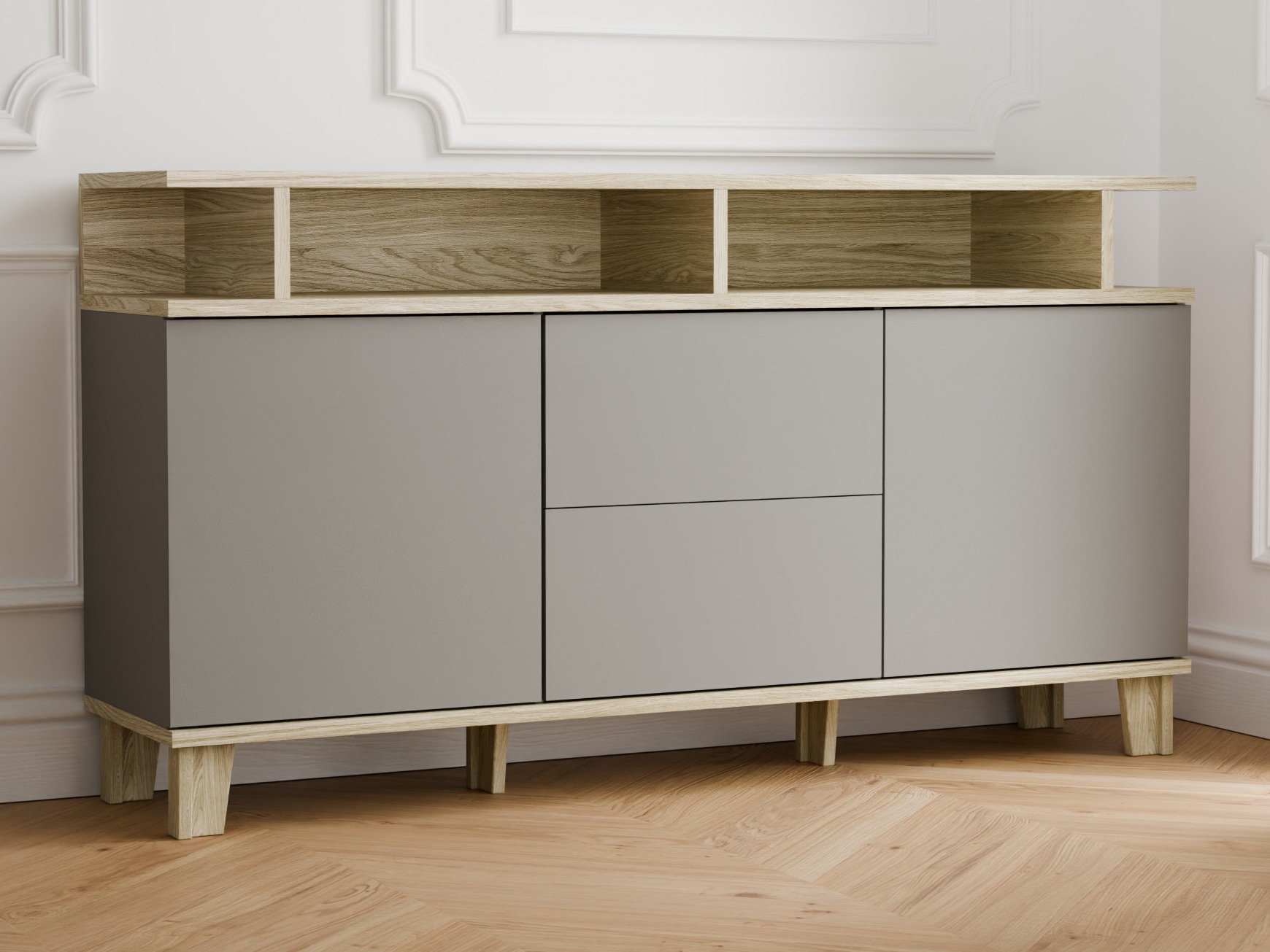 Komoda Evarveru 105 (Sivo)