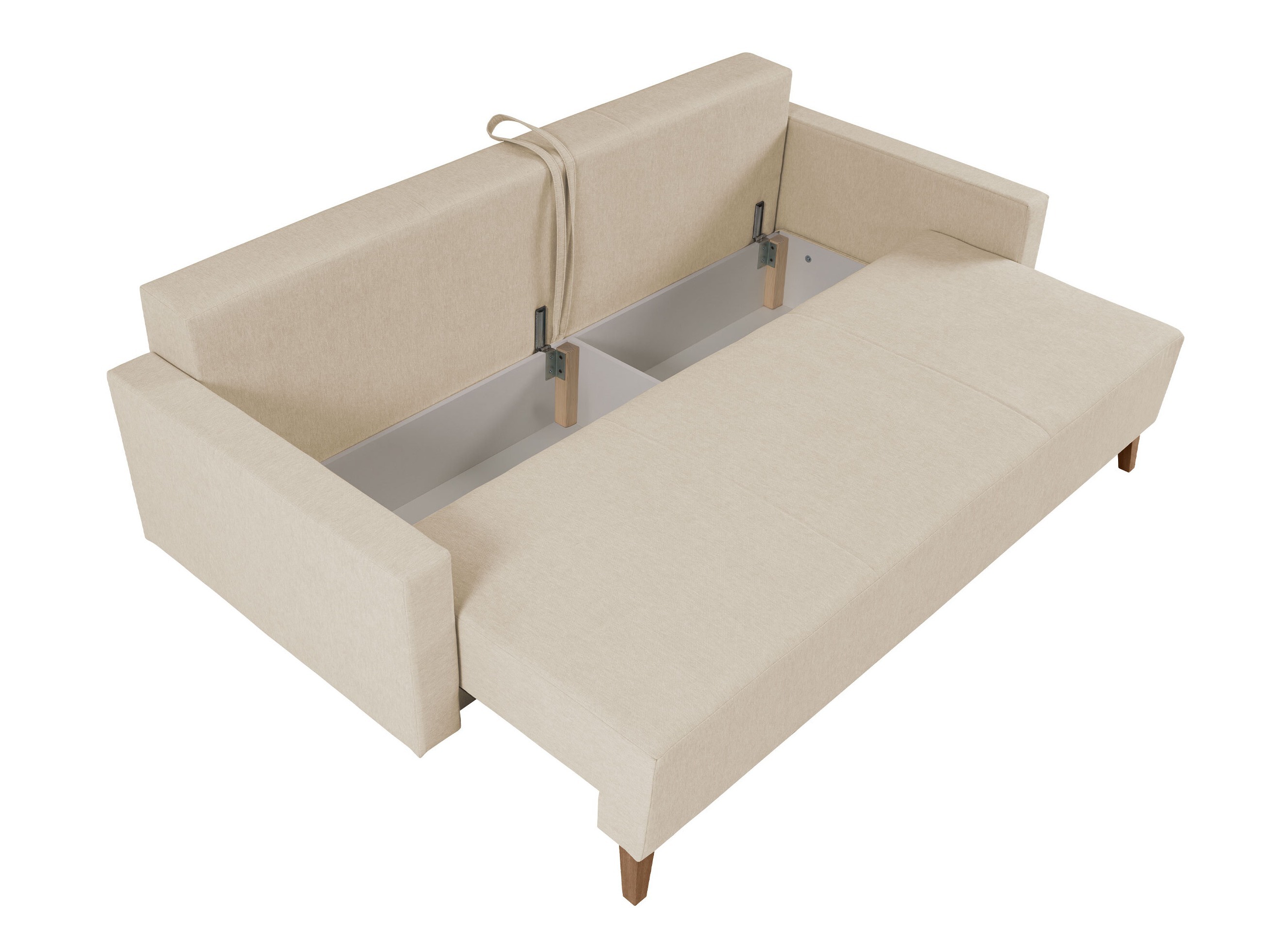 Sofa na razvlačenje Delbene 129 (Verita 03 + Tamni hrast San Remo)