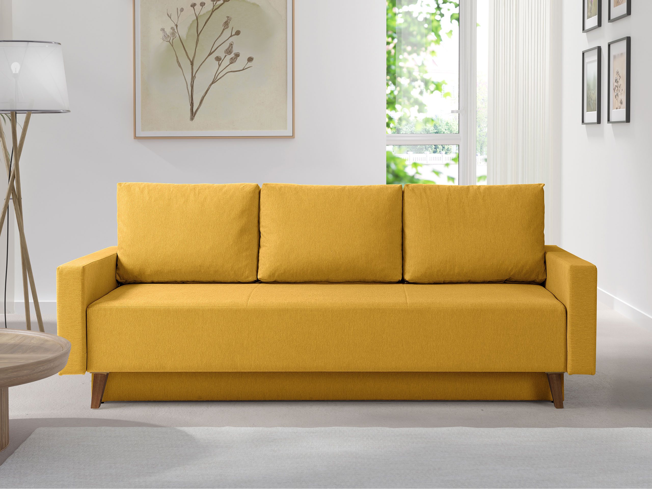 Sofa na razvlačenje Delbene 129 (Verita 53 + Tamni hrast San Remo)