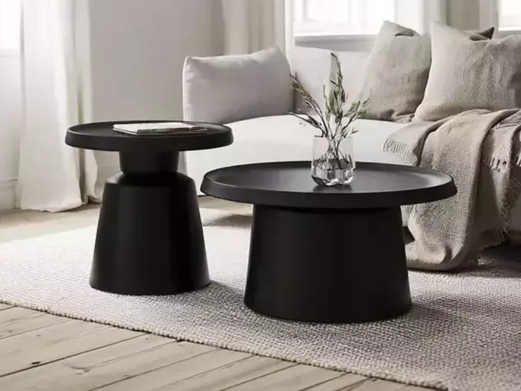 Set stočića za kafu Detroit 721 (Crno)