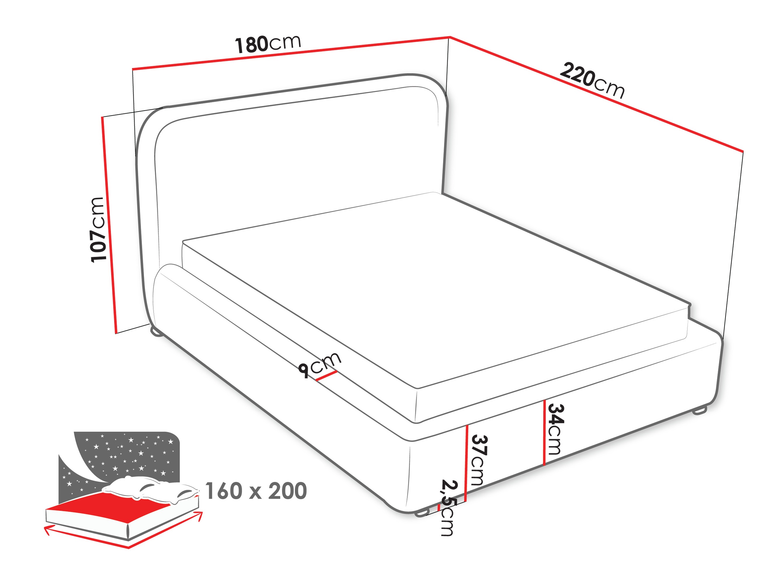 Boxspring krevet Portage 113 (Adventure 06)