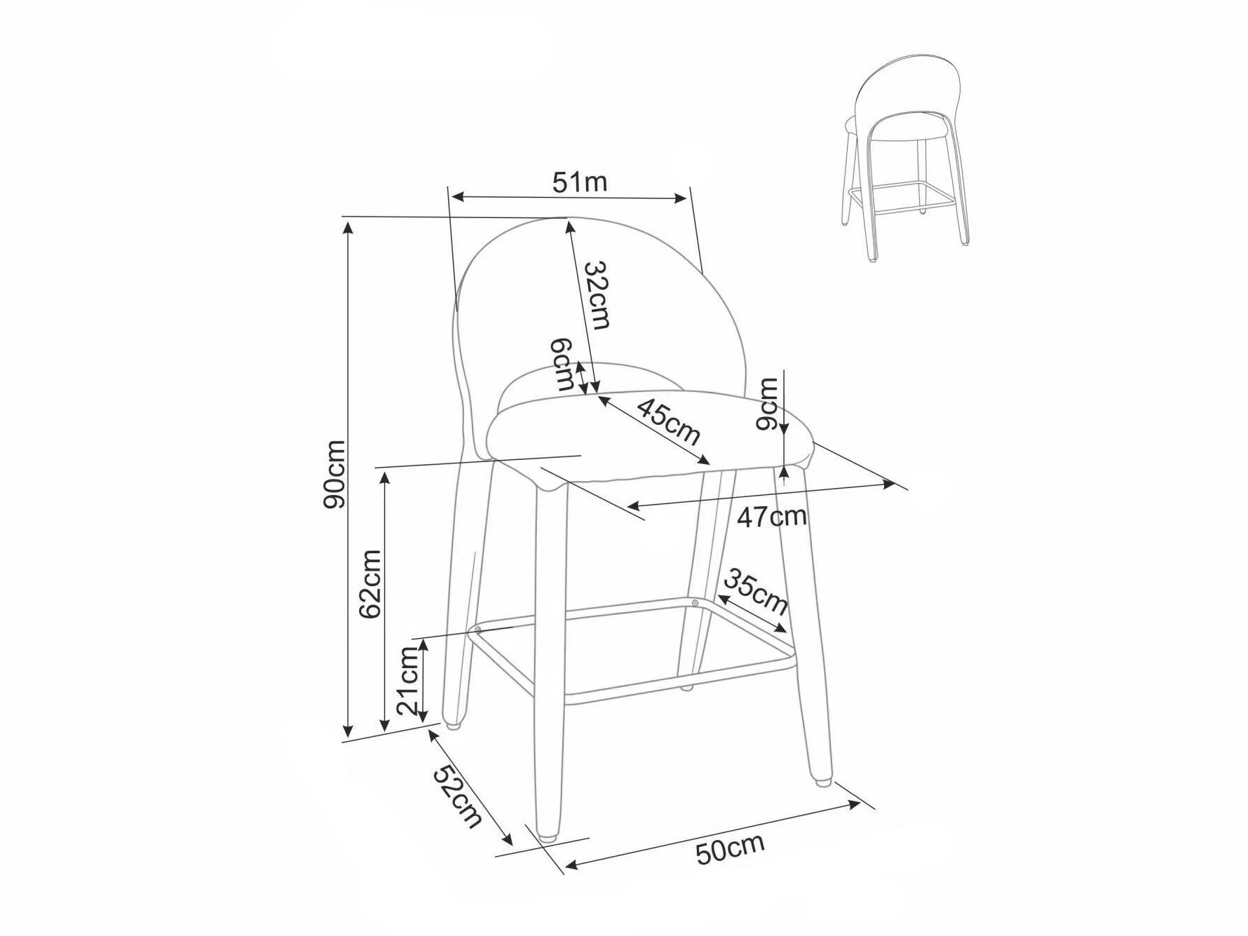Pult stolica Detroit 1028