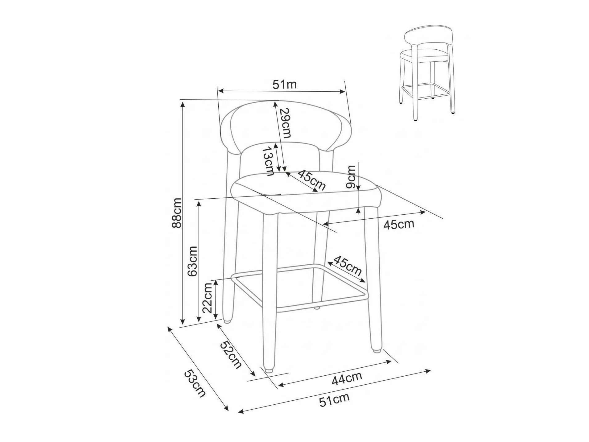 Pult stolica Detroit 1029