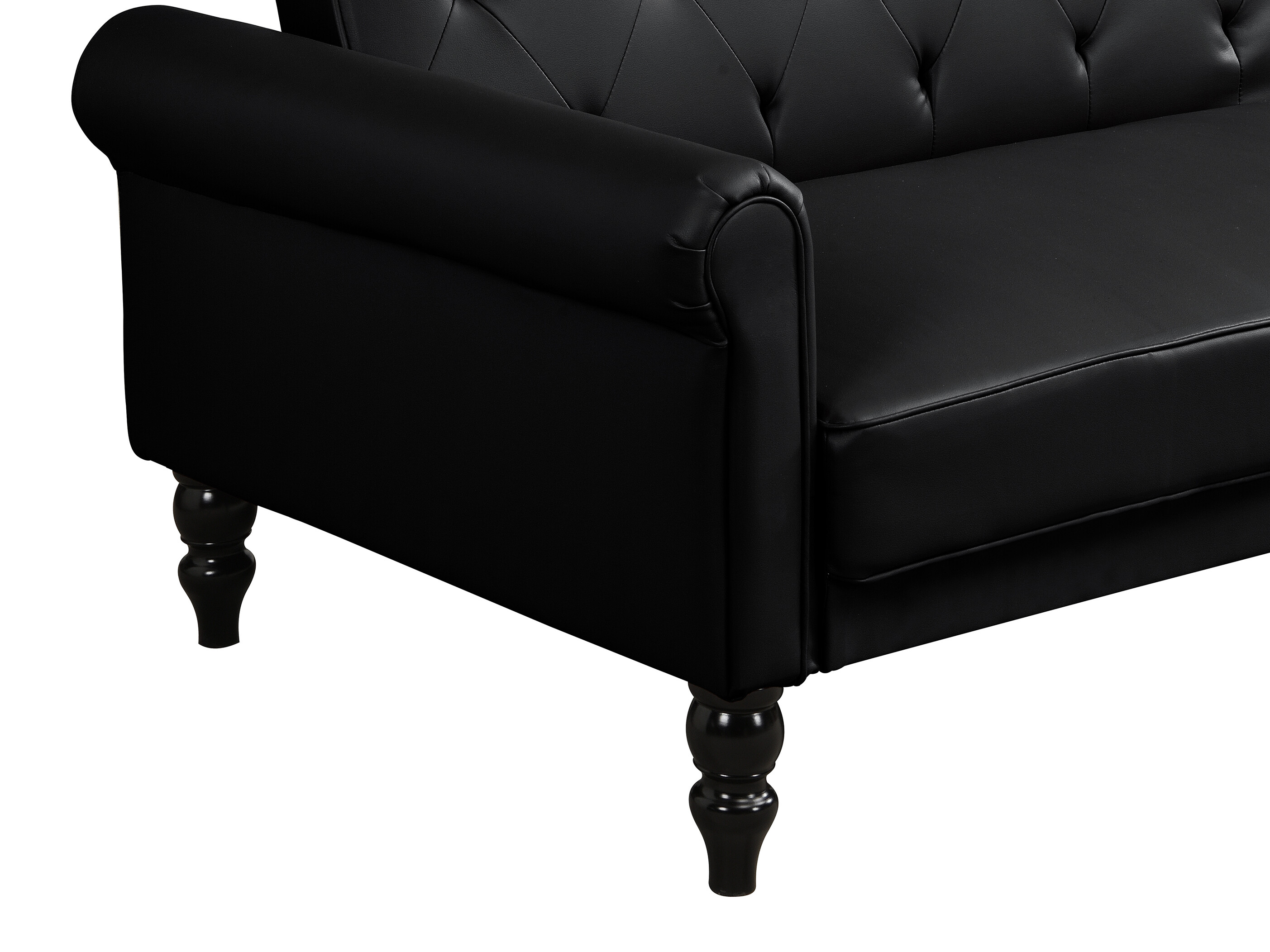 Sofa na razvlačenje Denton 1581 (Crno)