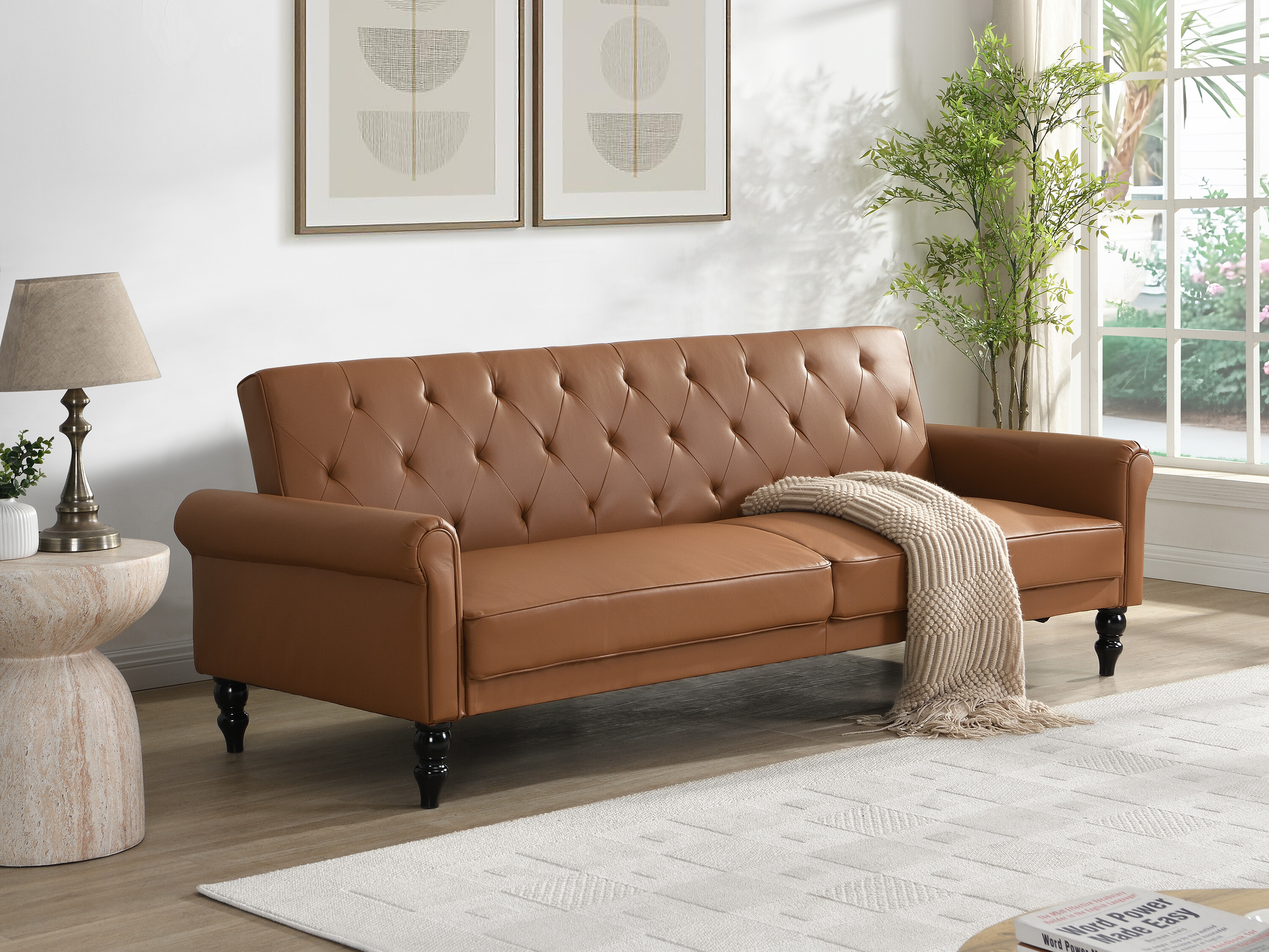 Sofa na razvlačenje Denton 1581 (Narandžasta)