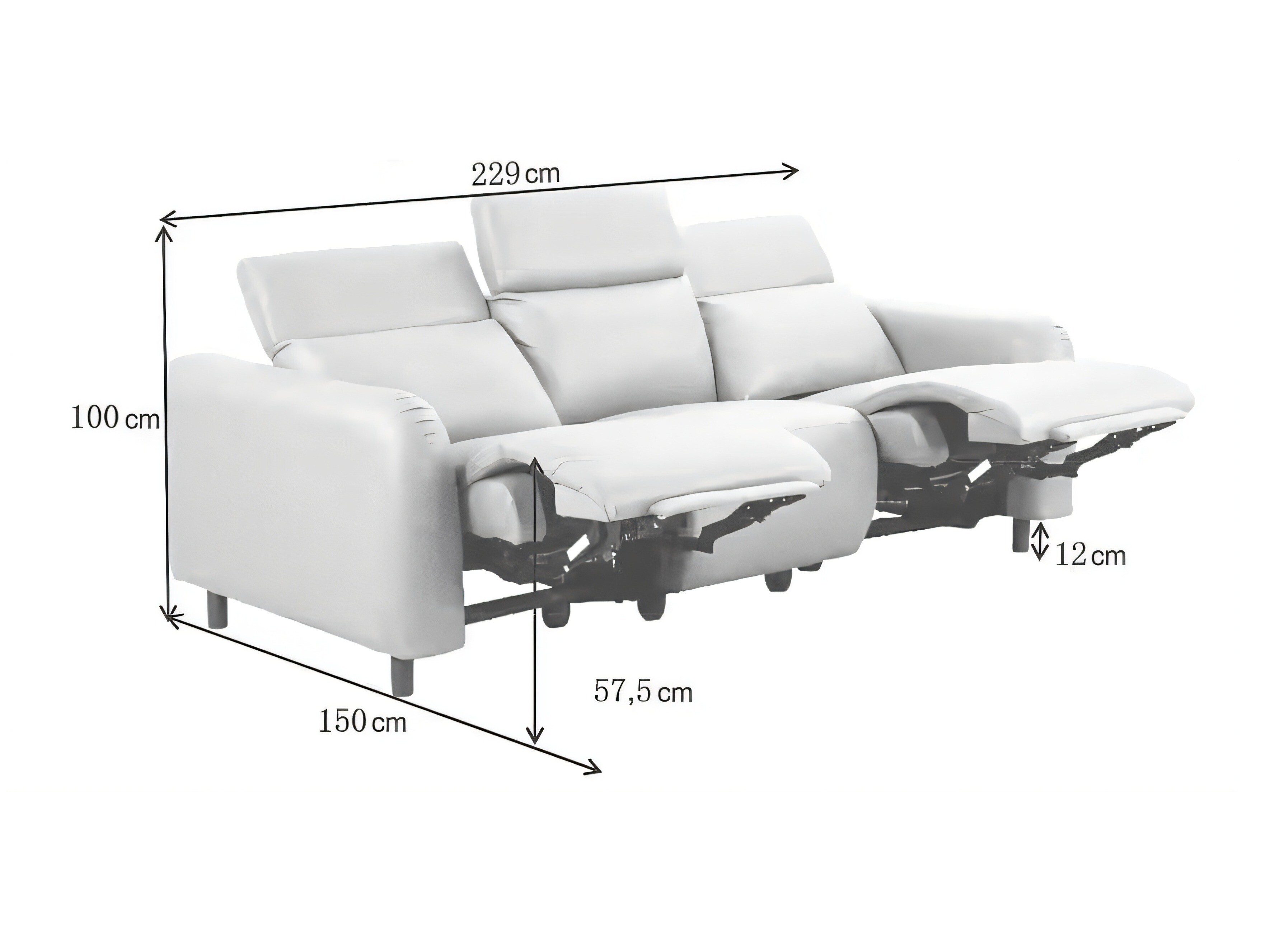 Relaks sofa Revbena 101 (Narandžasta)