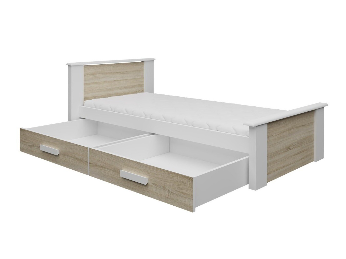 Krevet Henderson 116 (Belo + Plava)