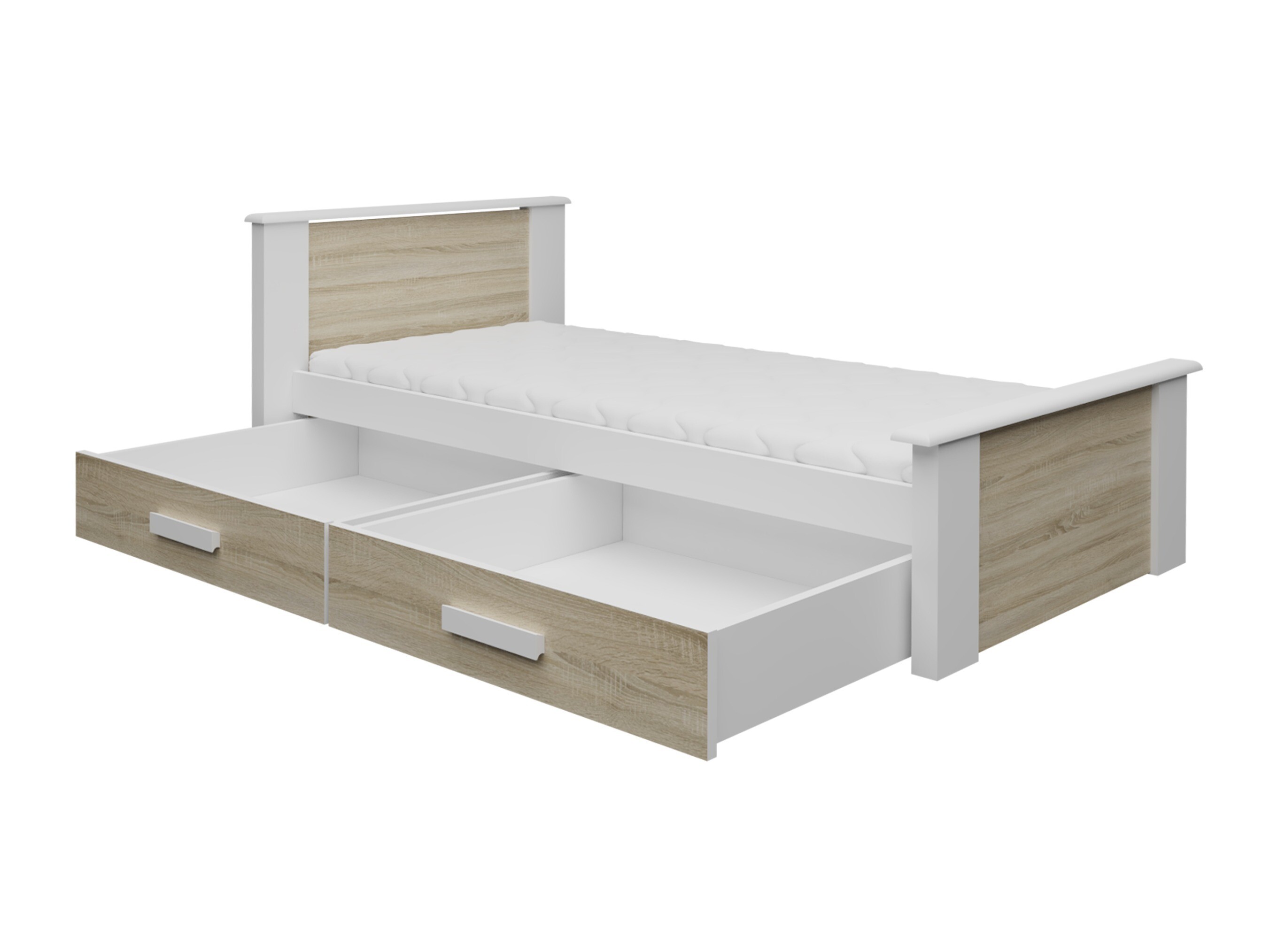 Krevet Henderson 116 (Belo + Plava)