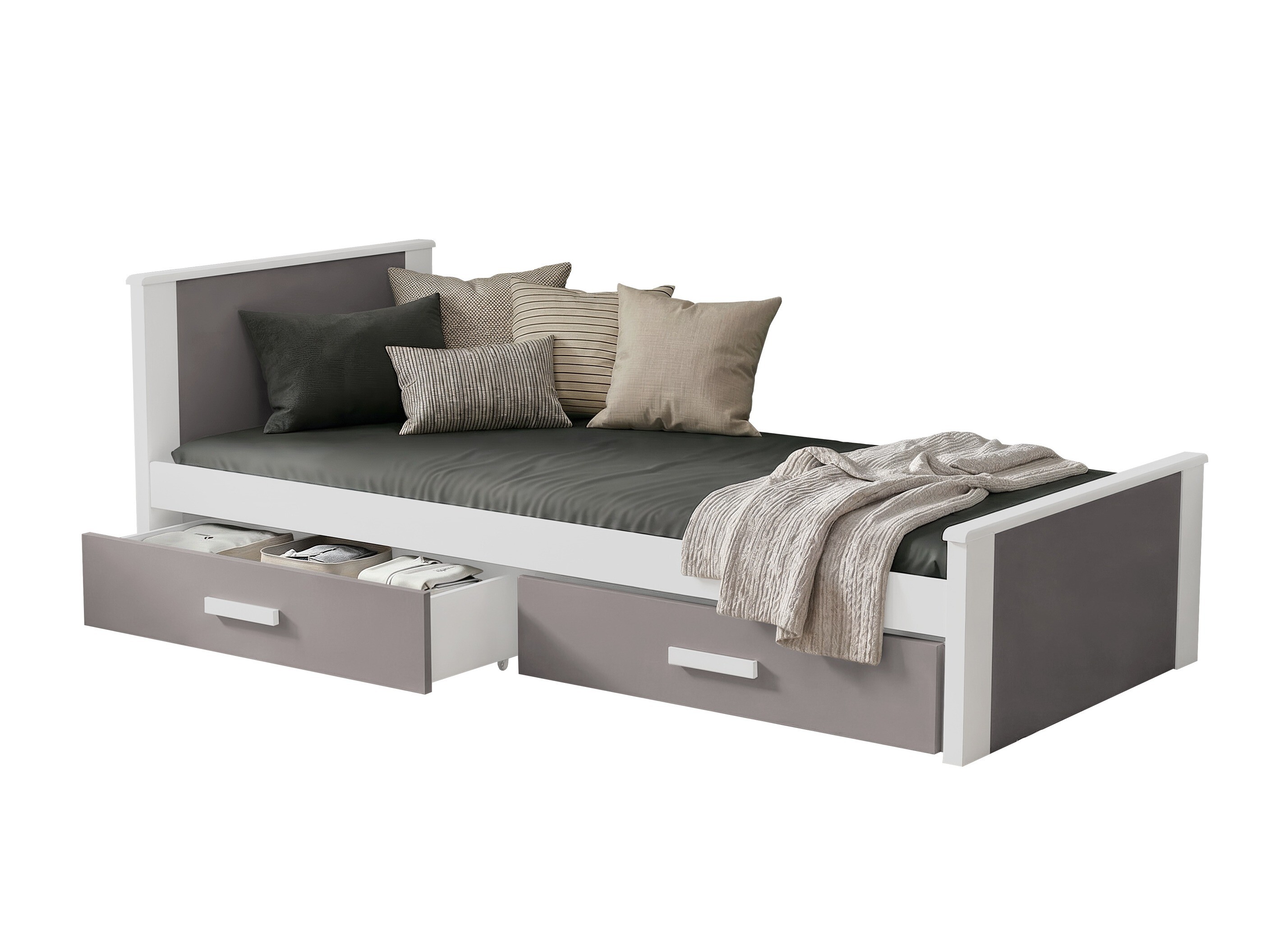 Krevet Henderson 116 (Belo + Trufel)
