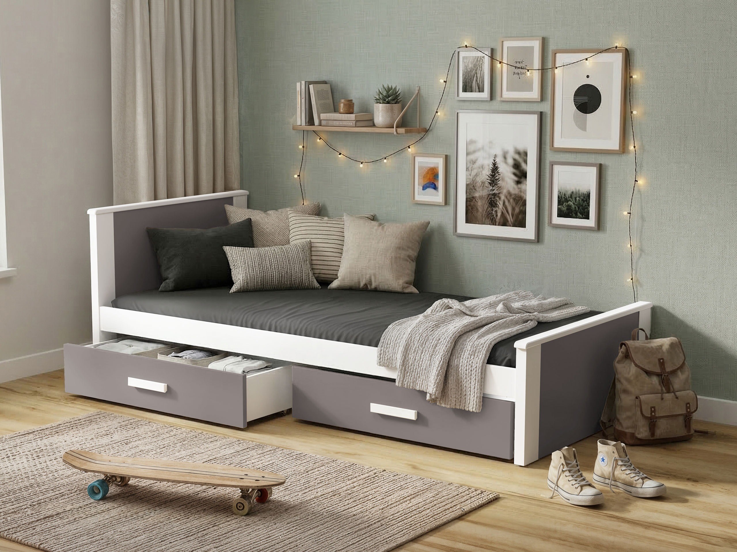 Krevet Henderson 116 (Belo + Trufel)