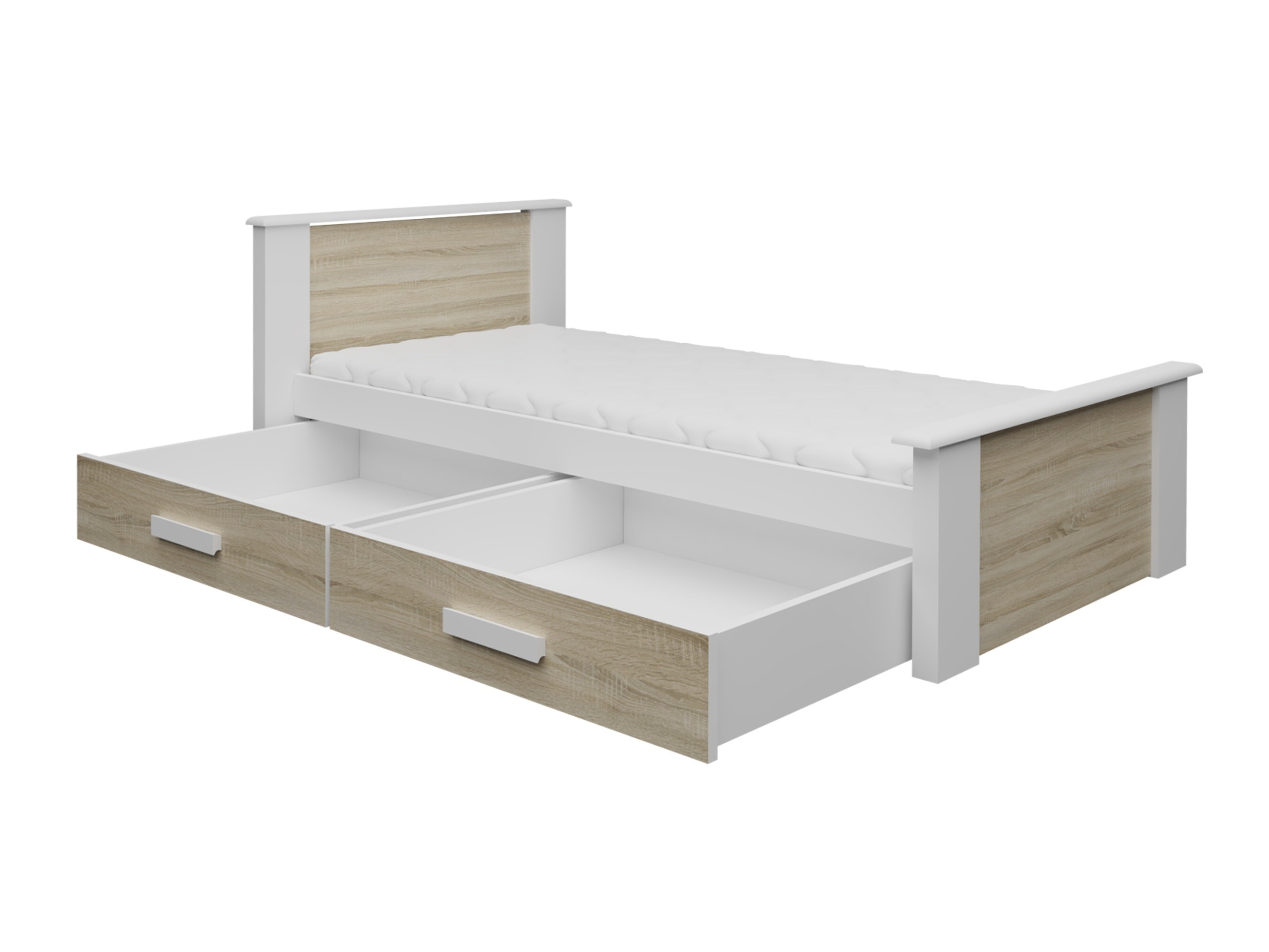 Krevet Henderson 116 (Belo + Trufel)