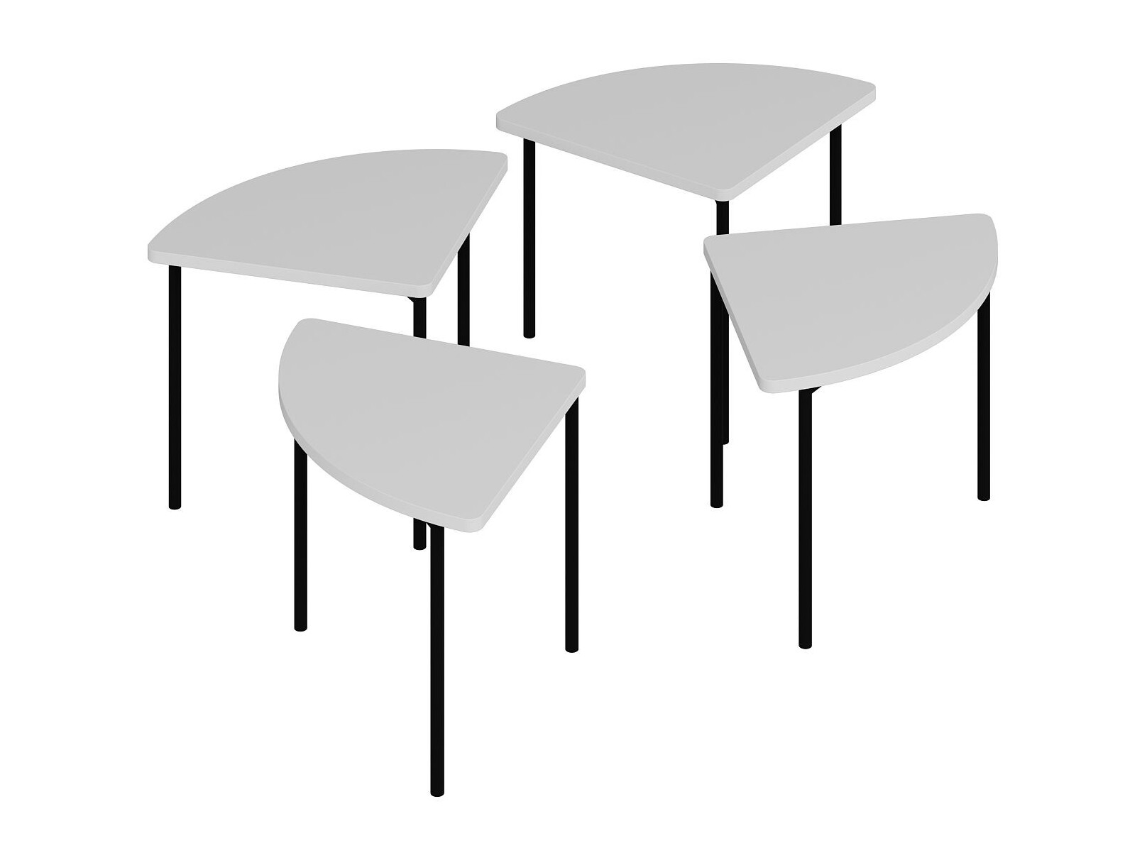 Set stočića za kafu Kailua 2836 (Belo)