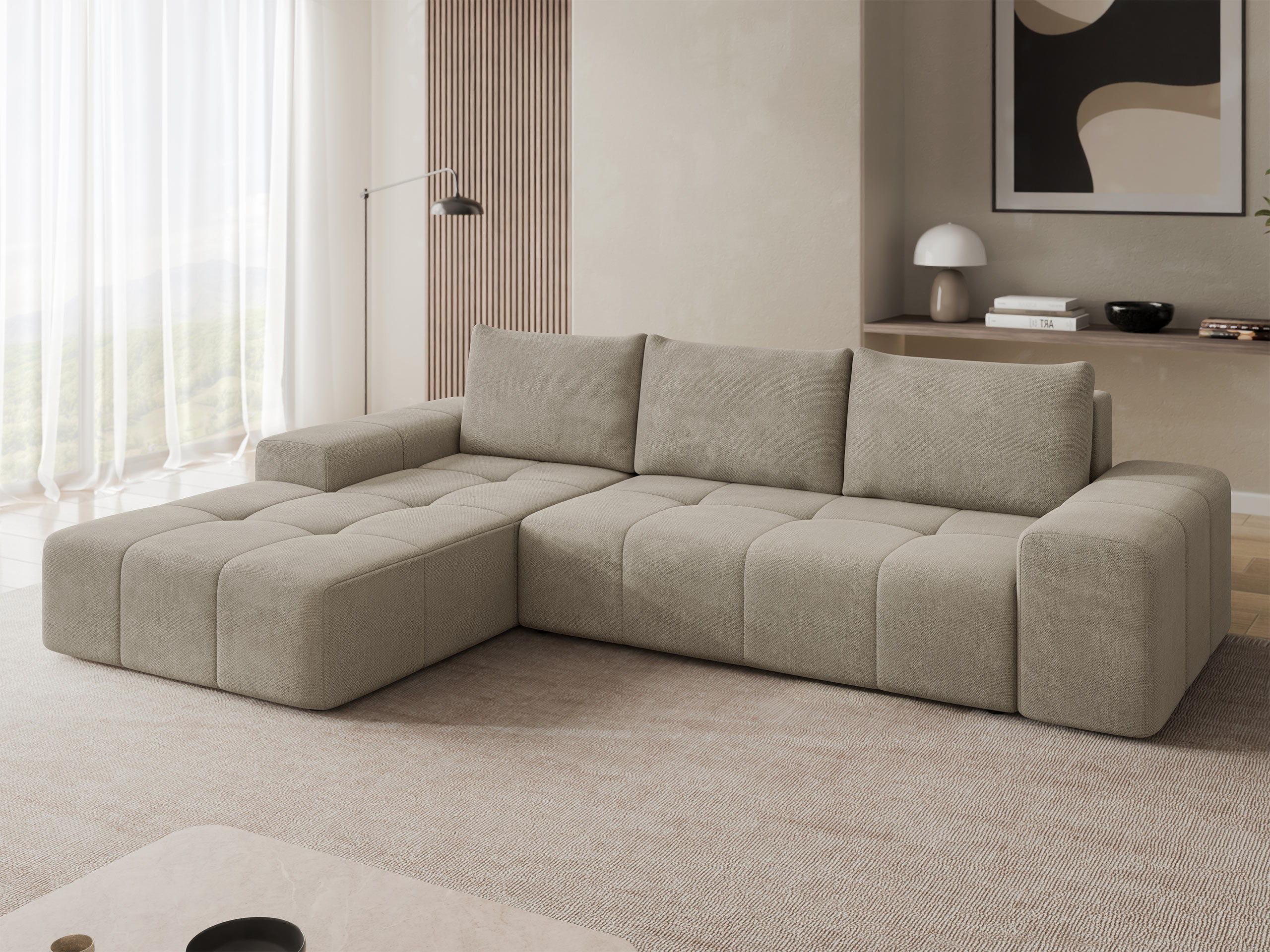 Ugaona garnitura Comfivo 591 (Spirit Taupe)