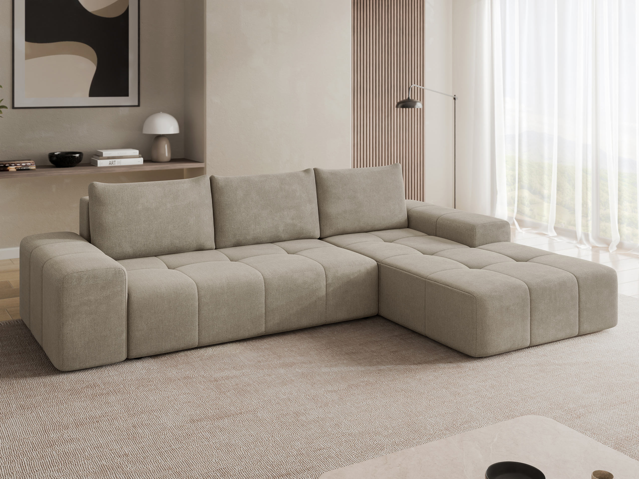 Ugaona garnitura Comfivo 591 (Spirit Taupe)