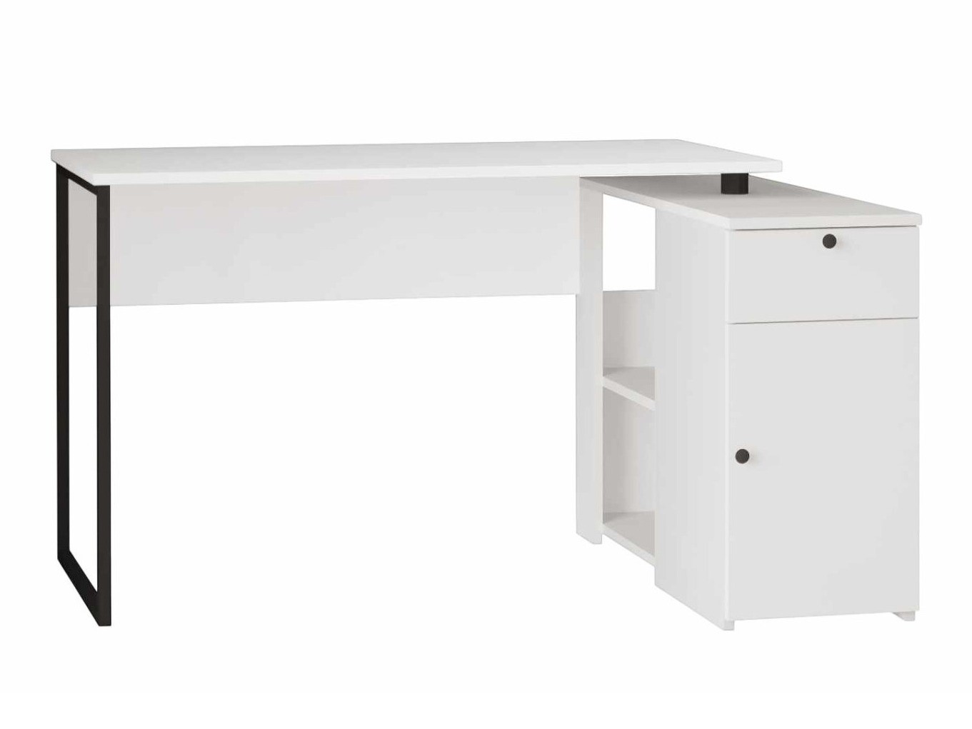 Ugaoni kancelarijski sto Kailua 2839 (Belo)