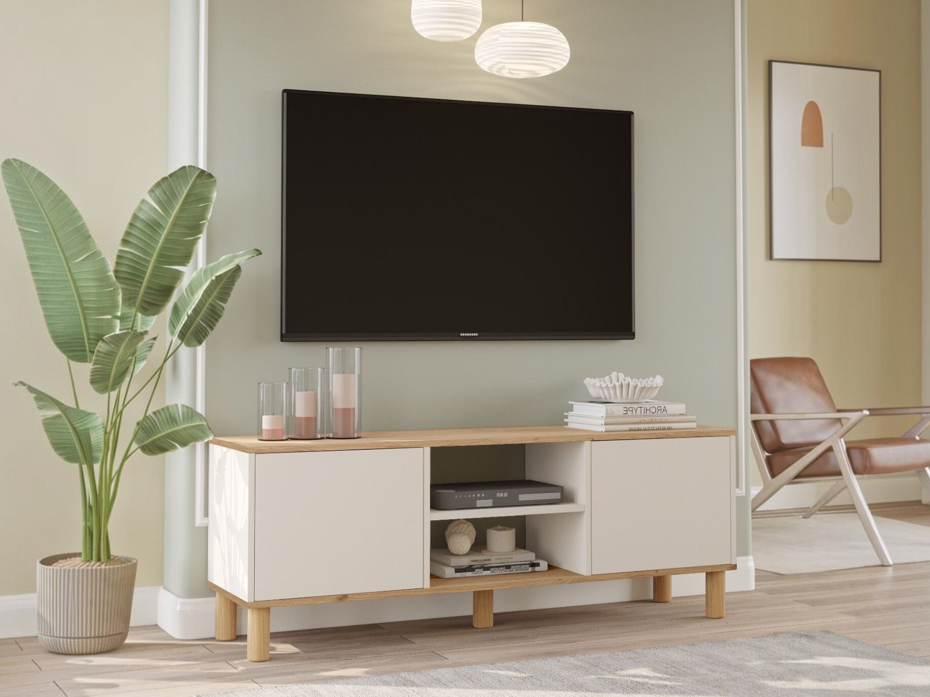 TV komoda Kailua 2841 (Hrast + Kašmir)